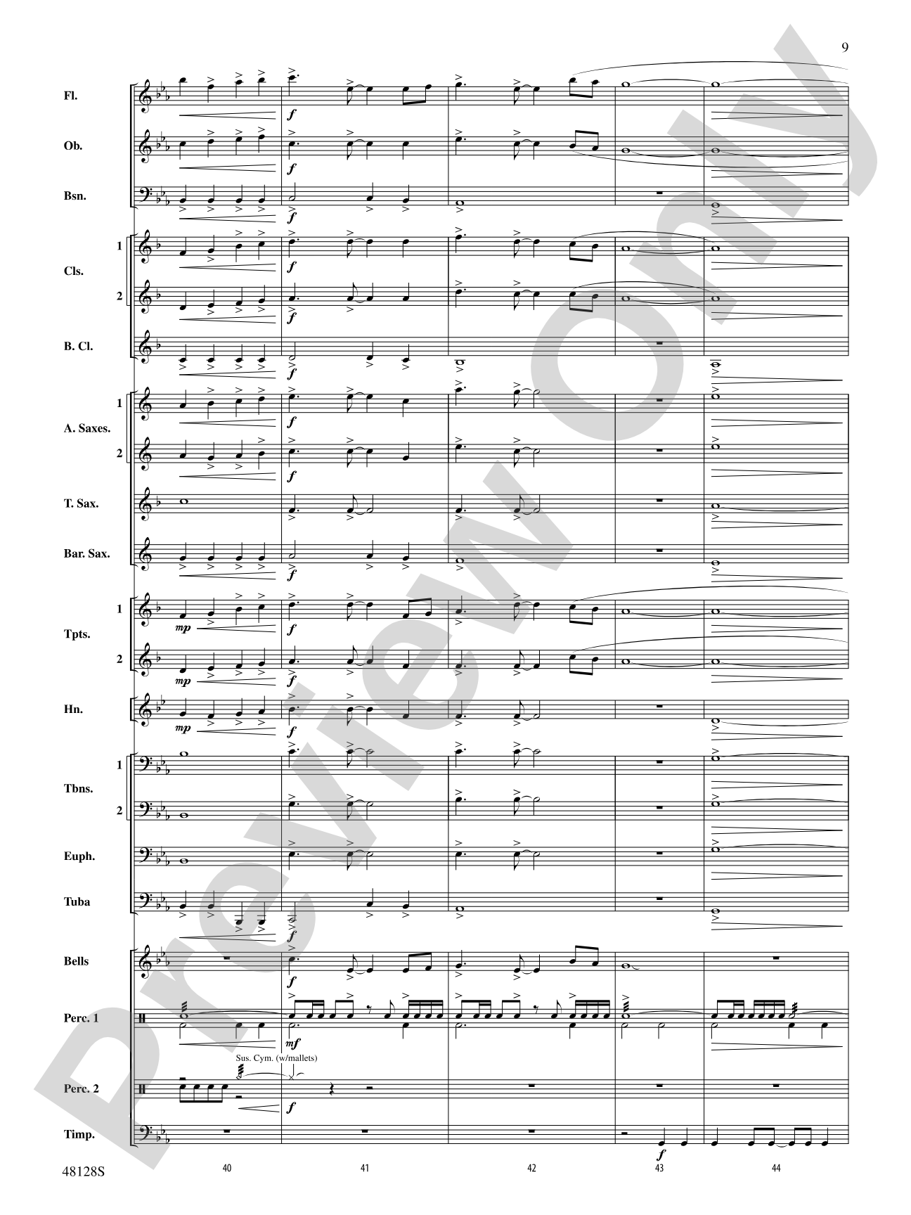 By the River's Edge: Concert Band Conductor Score & Parts