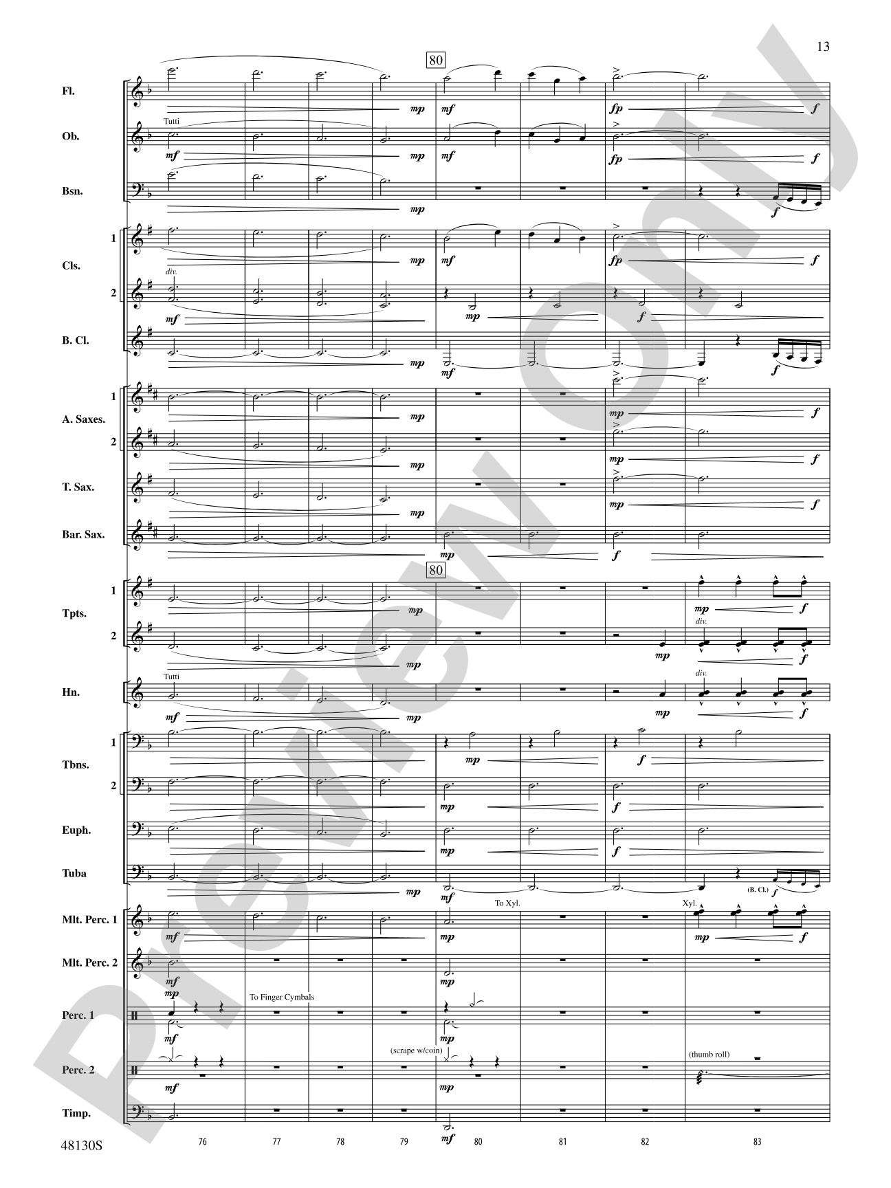 Journey of the Magi: Concert Band Conductor Score & Parts