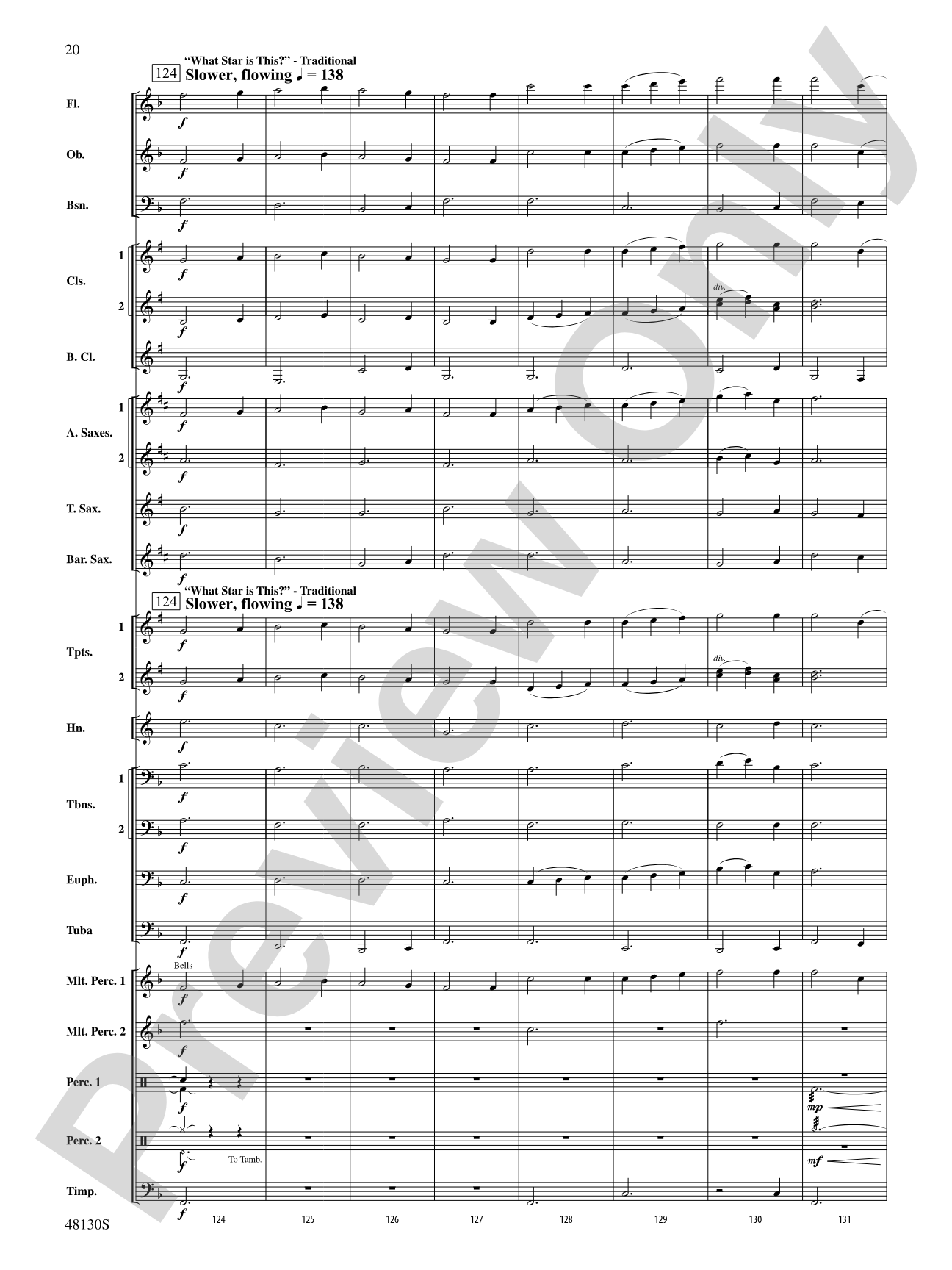 Journey of the Magi: Concert Band Conductor Score & Parts