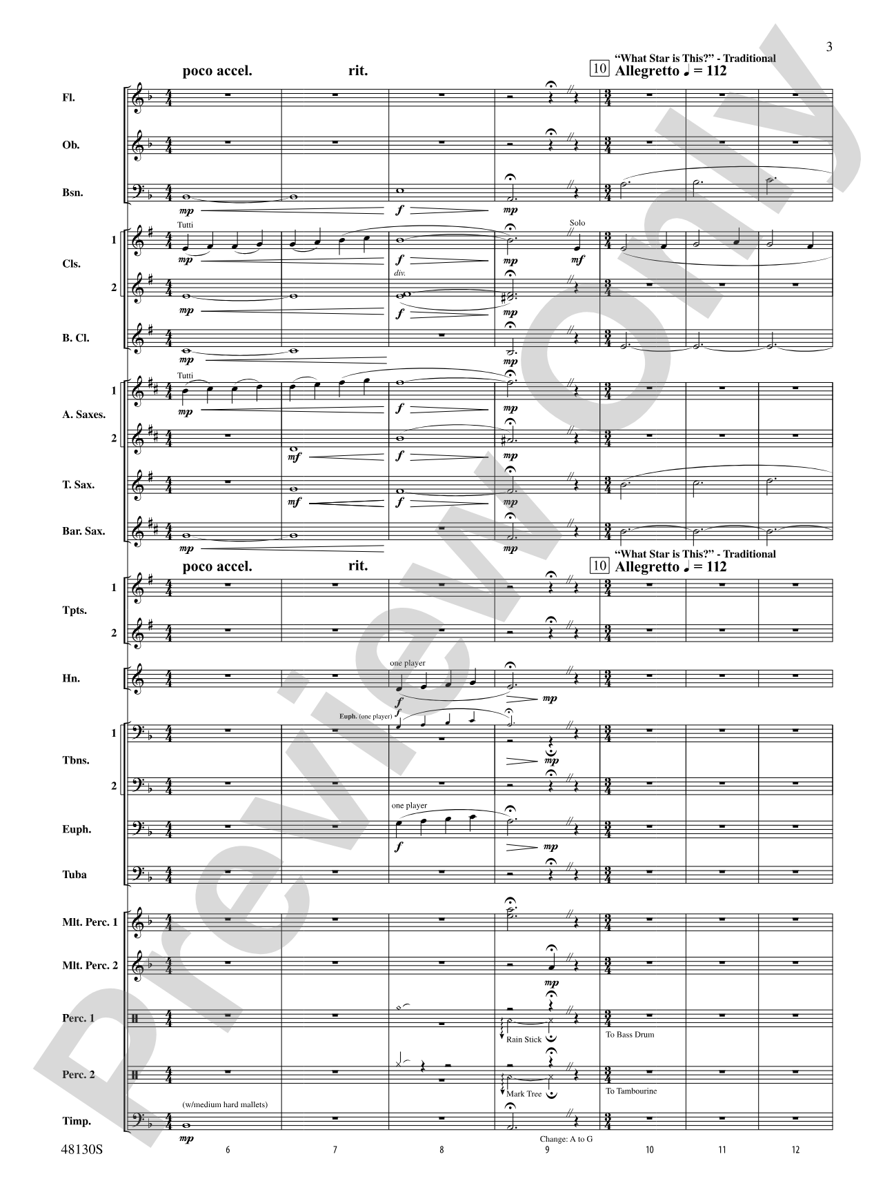 Journey of the Magi: Concert Band Conductor Score & Parts
