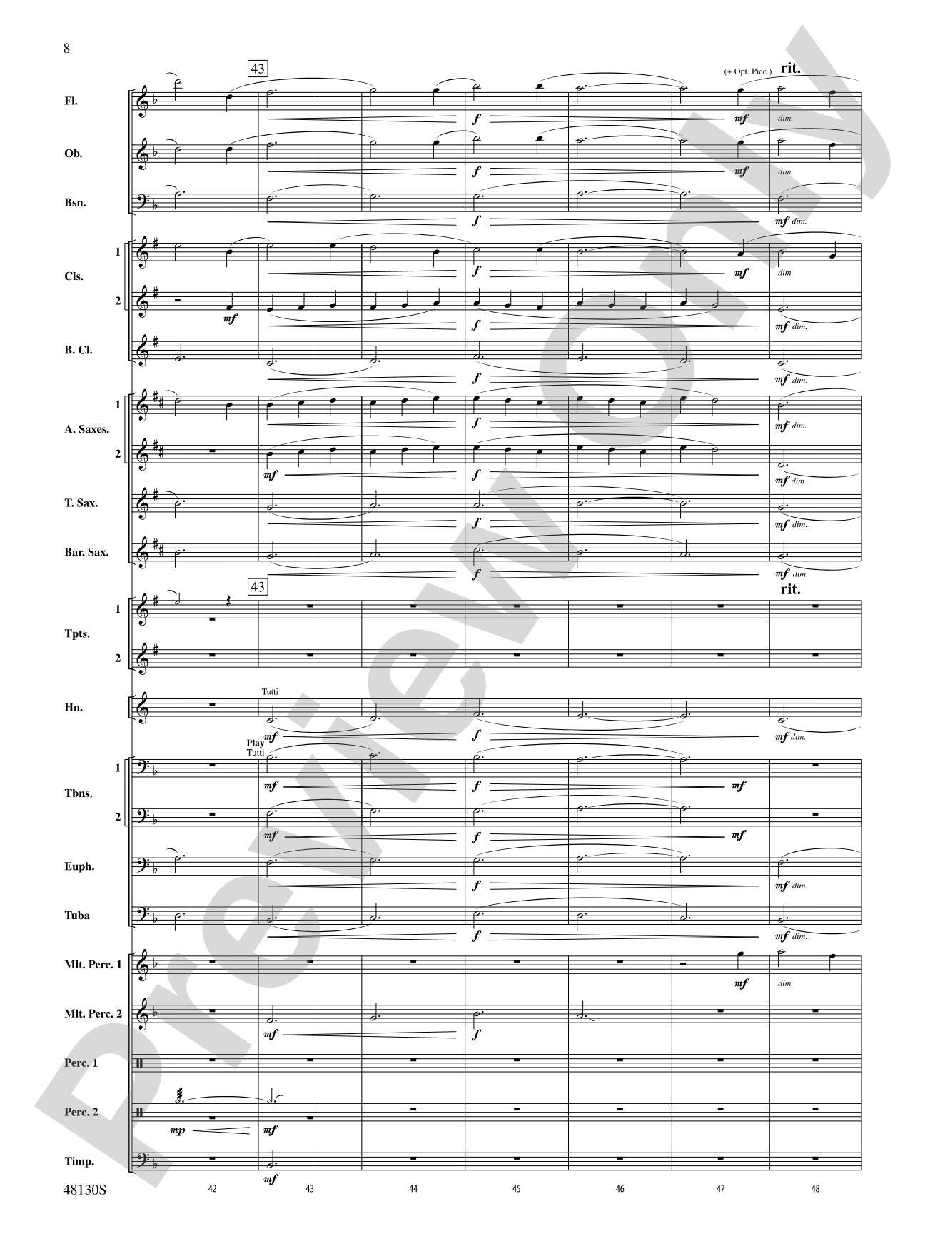 Journey of the Magi: Concert Band Conductor Score & Parts