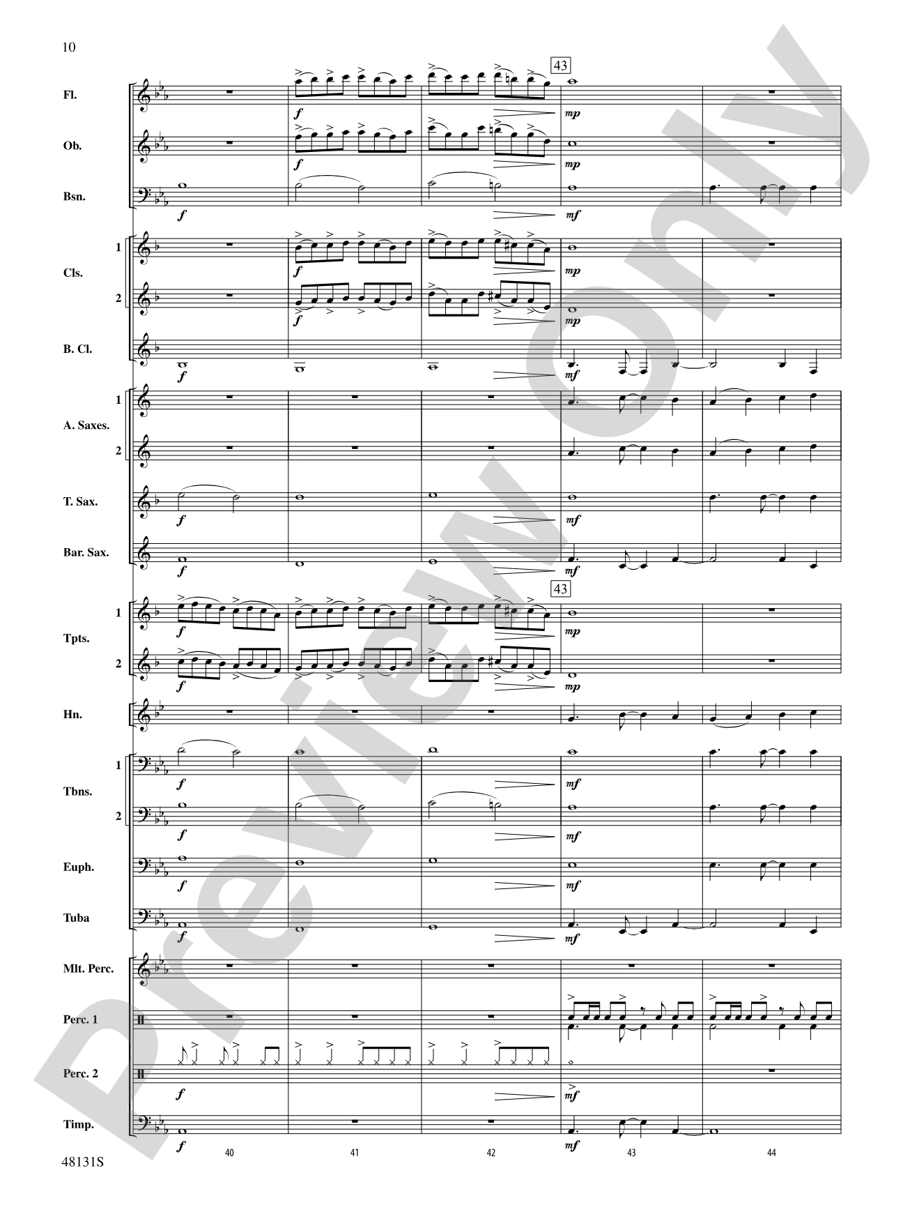 Ride Through the Valley: Score