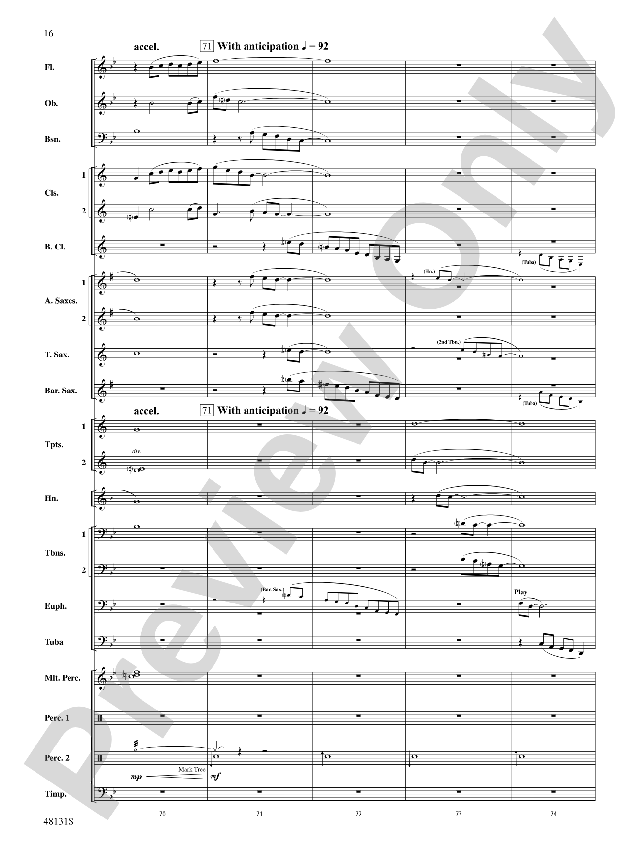 Ride Through the Valley: Score