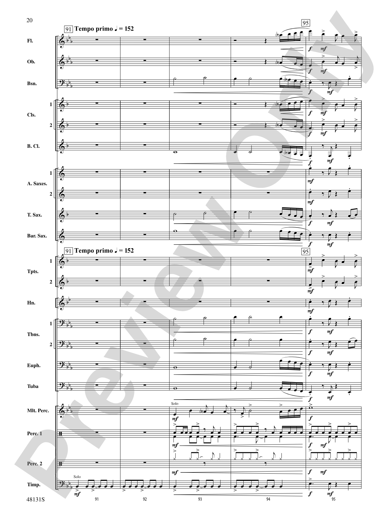 Ride Through the Valley: Score