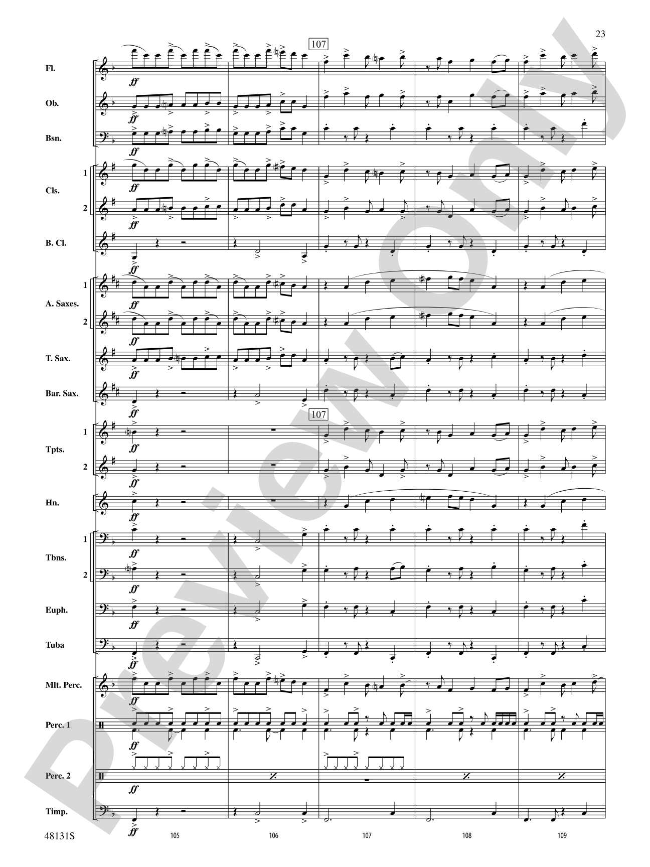 Ride Through the Valley: Score