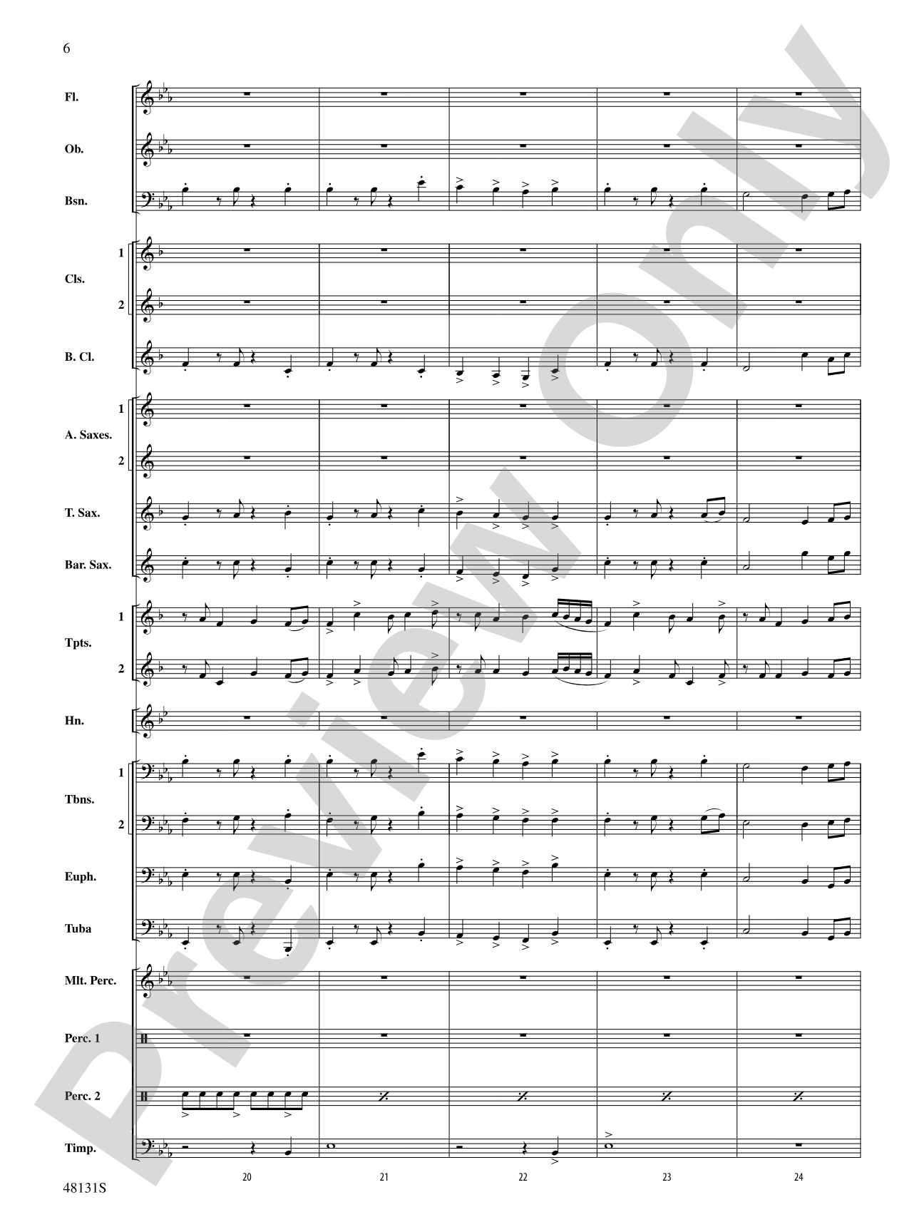 Ride Through the Valley: Score