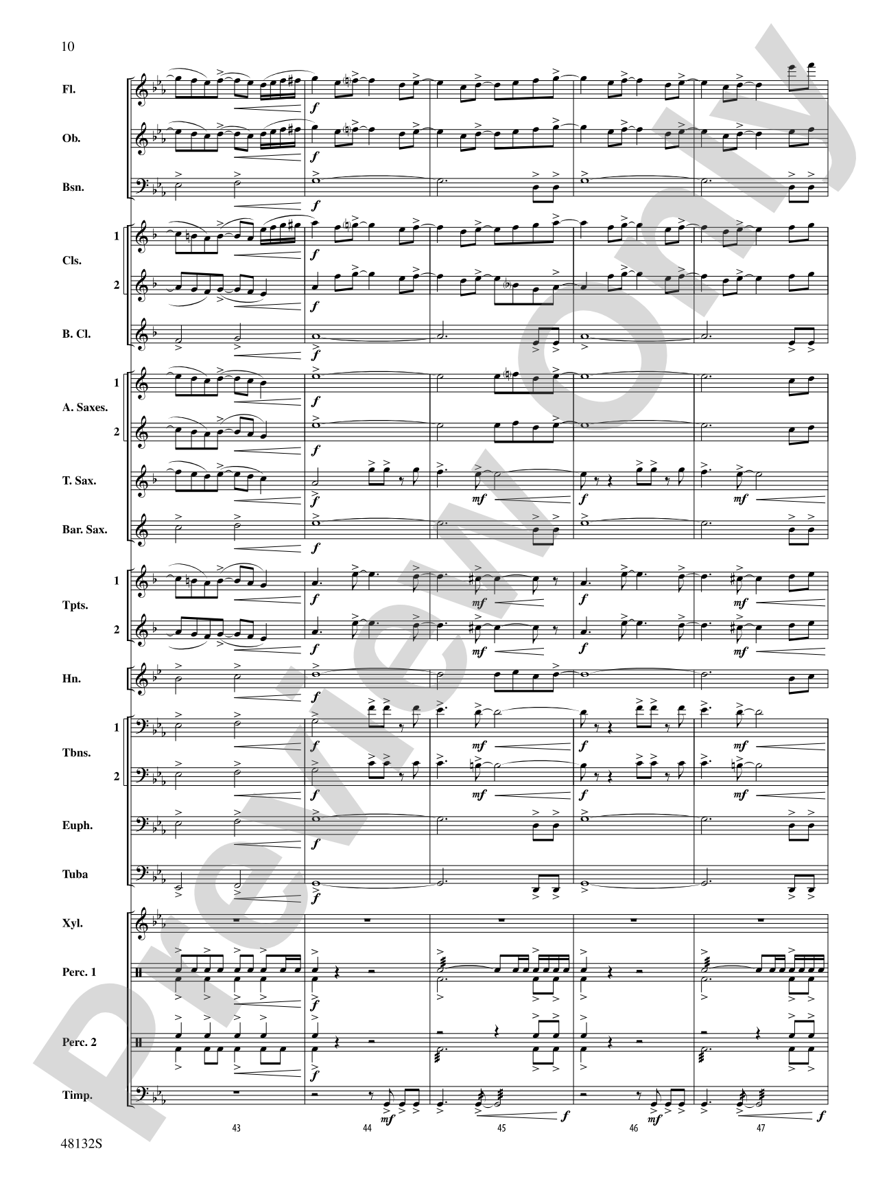 Flamingo Road: Concert Band Conductor Score & Parts