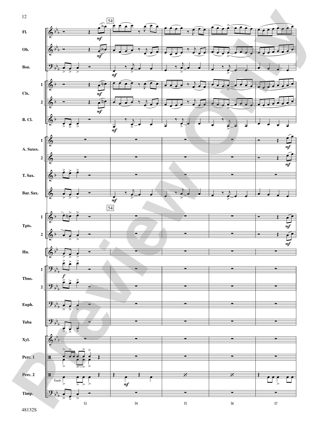 Flamingo Road: Concert Band Conductor Score & Parts
