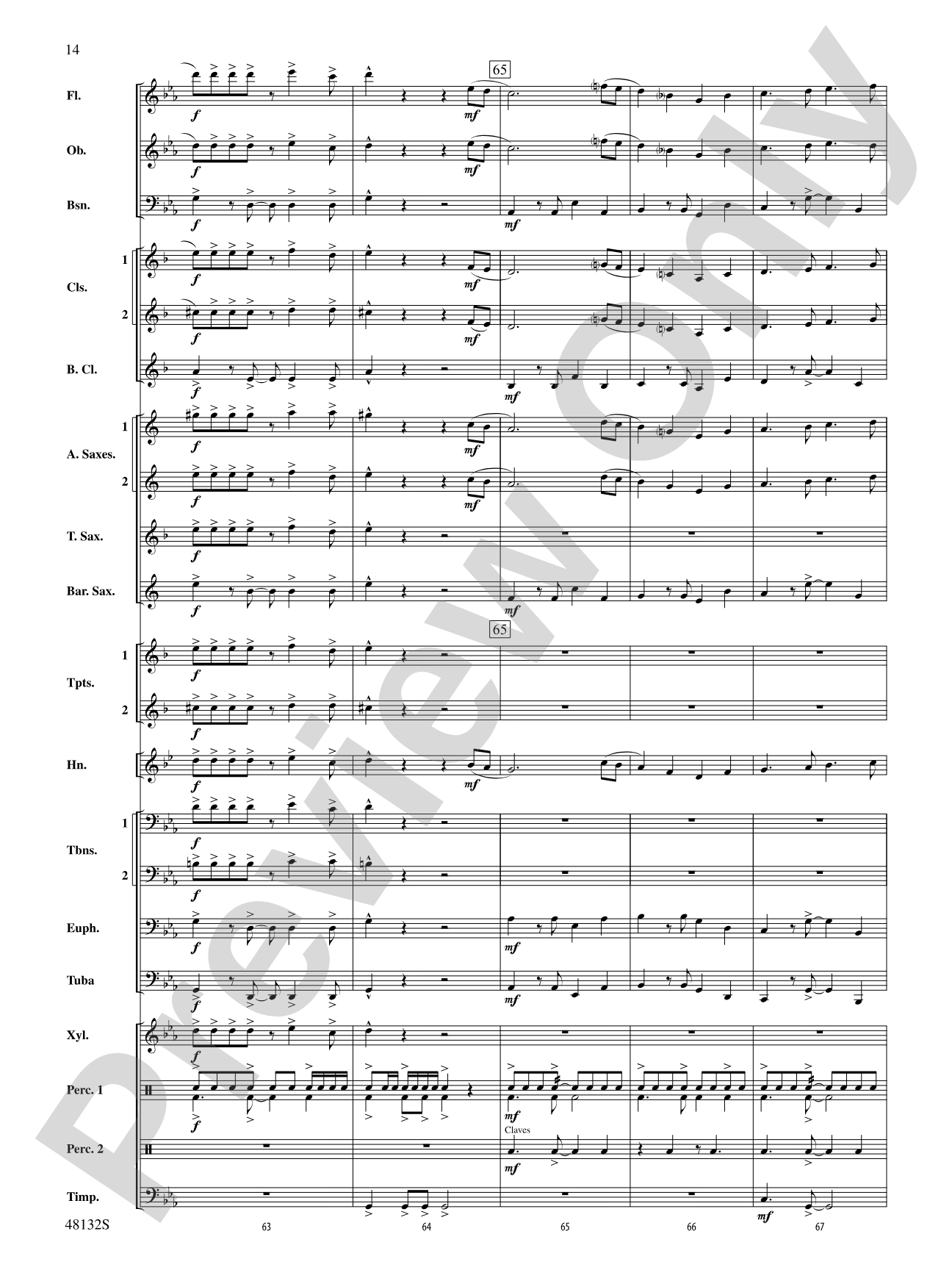 Flamingo Road: Concert Band Conductor Score & Parts