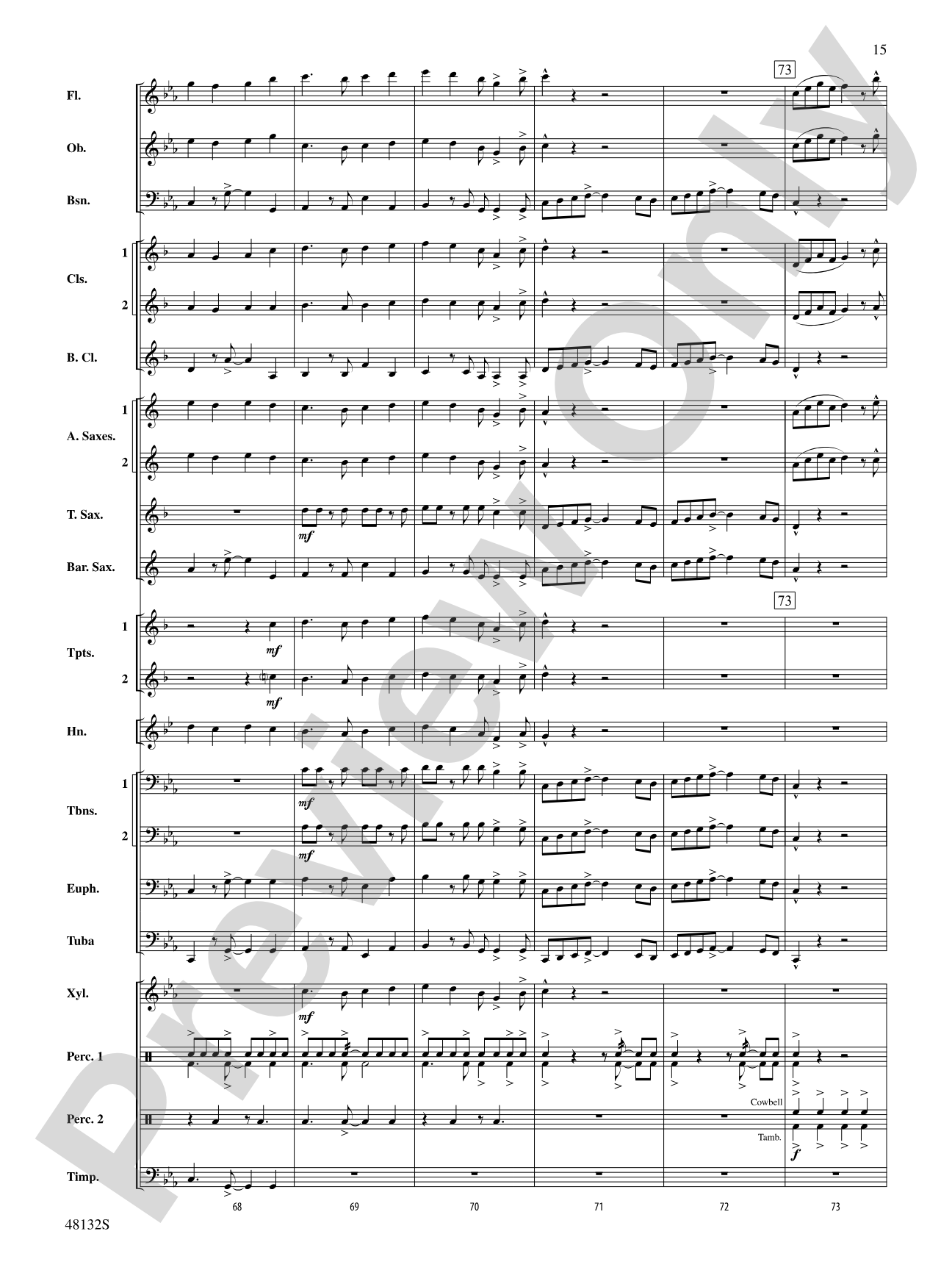 Flamingo Road: Concert Band Conductor Score & Parts