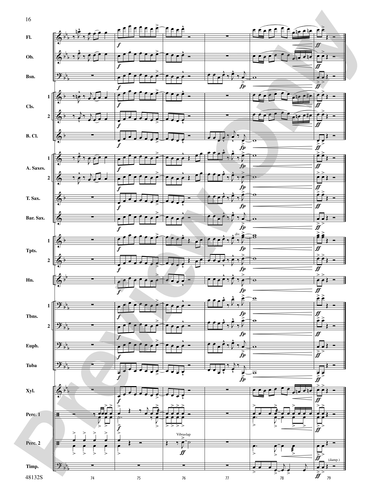 Flamingo Road: Concert Band Conductor Score & Parts