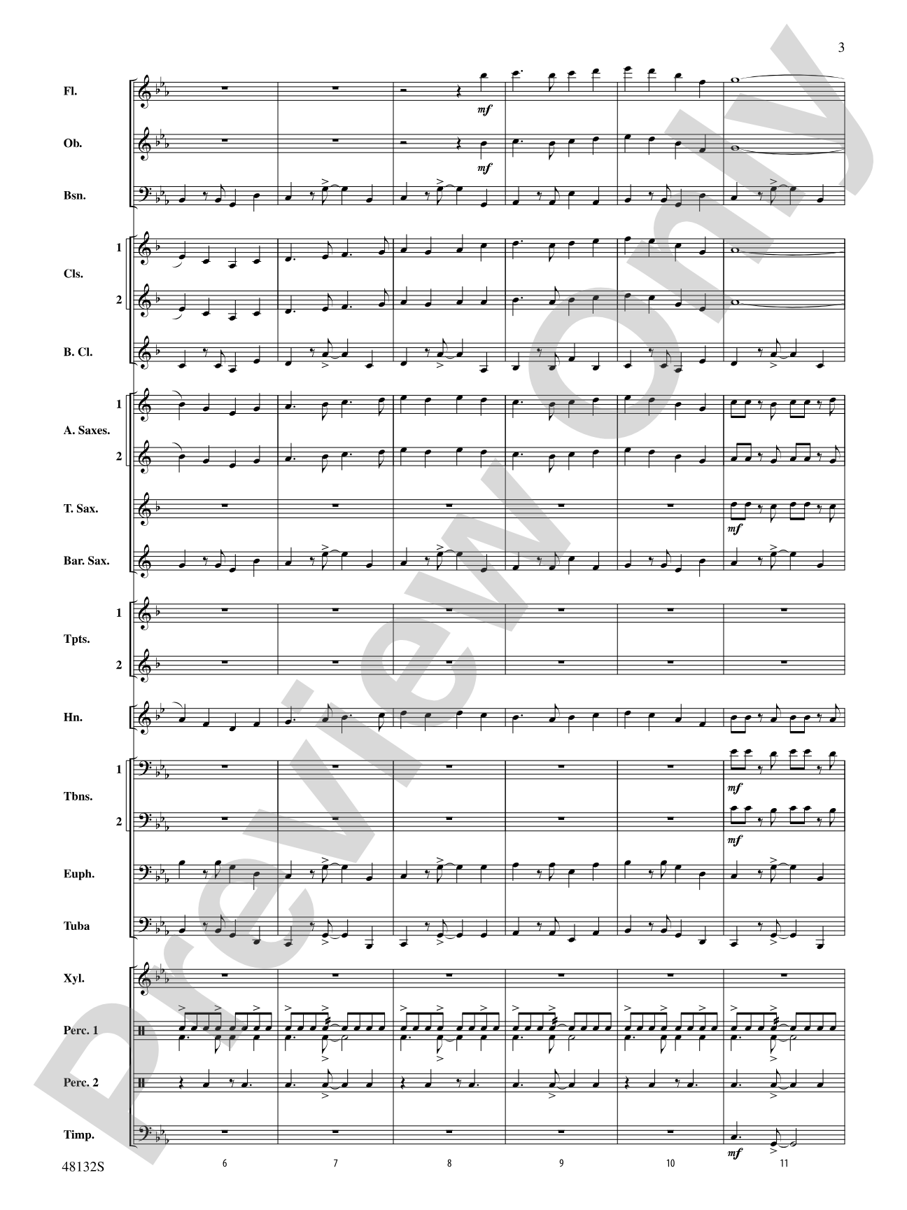Flamingo Road: Concert Band Conductor Score & Parts