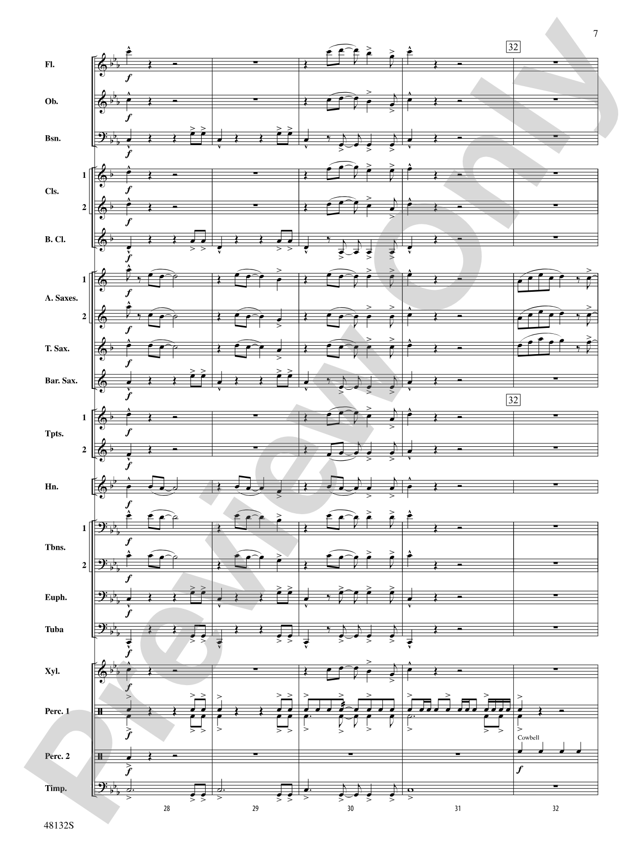 Flamingo Road: Concert Band Conductor Score & Parts
