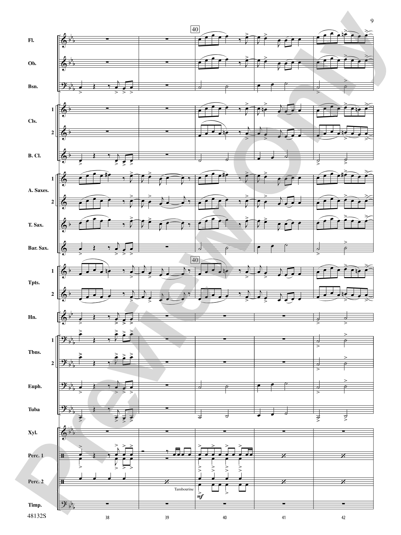 Flamingo Road: Concert Band Conductor Score & Parts