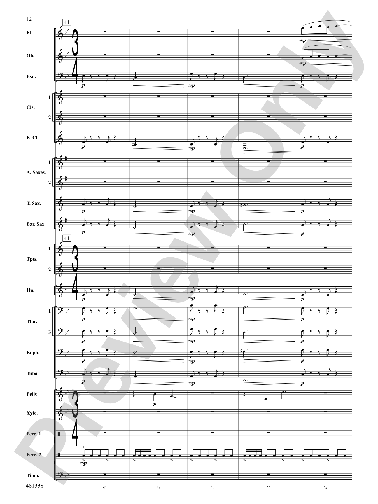 Escape Route: Concert Band Conductor Score & Parts