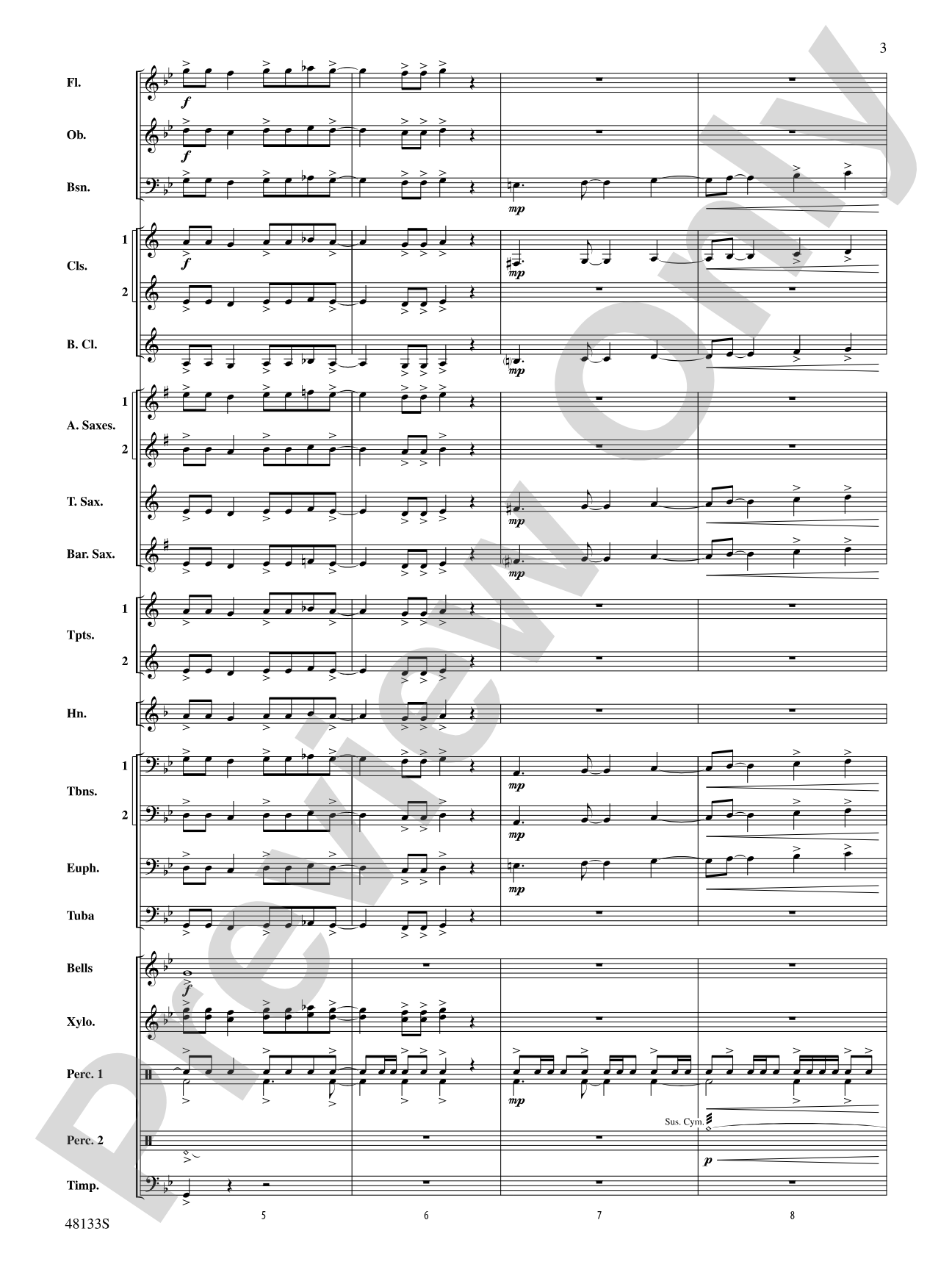 Escape Route: Concert Band Conductor Score & Parts