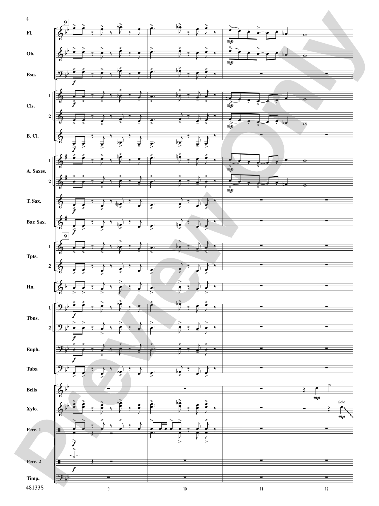 Escape Route: Concert Band Conductor Score & Parts
