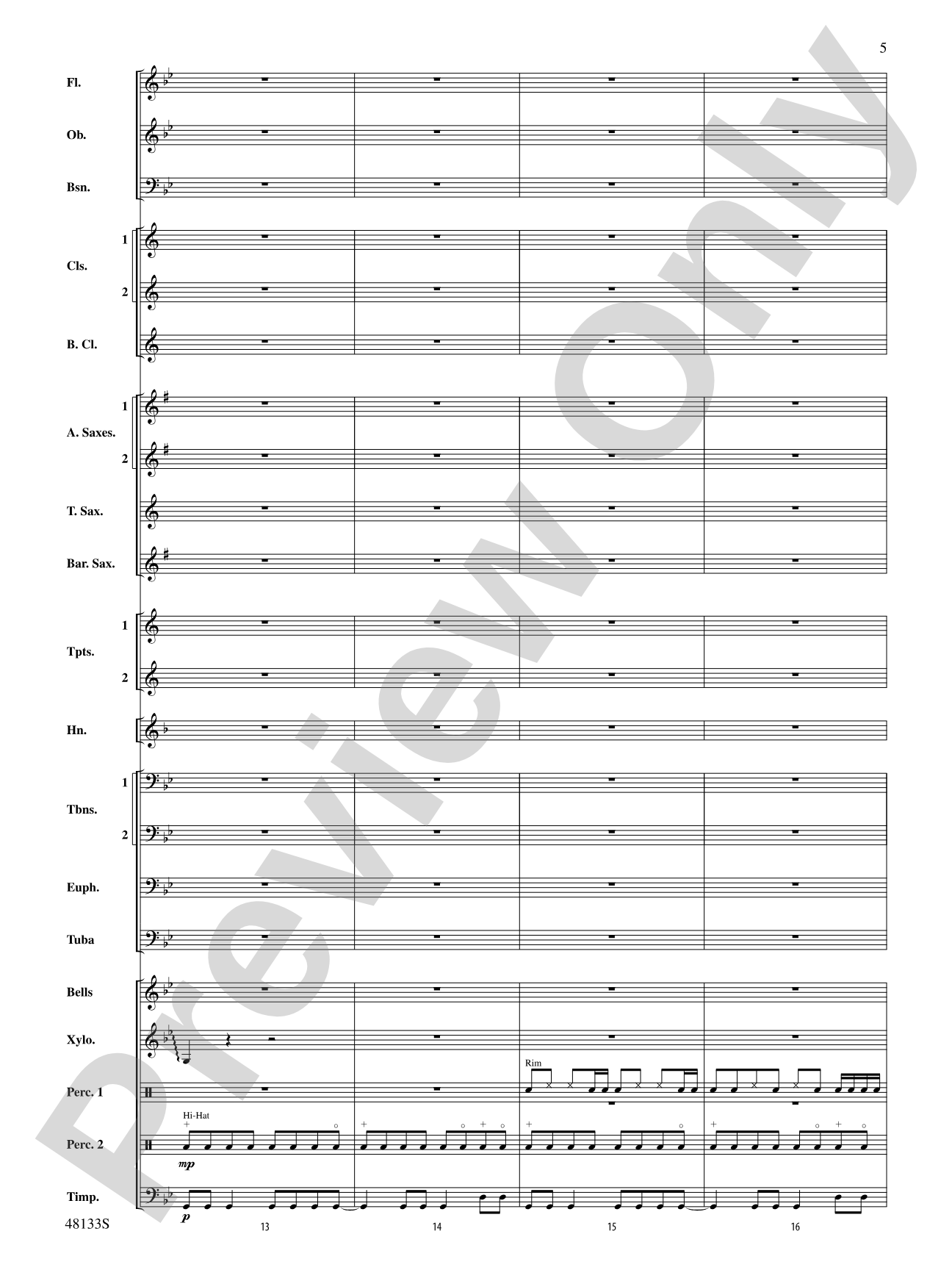 Escape Route: Concert Band Conductor Score & Parts