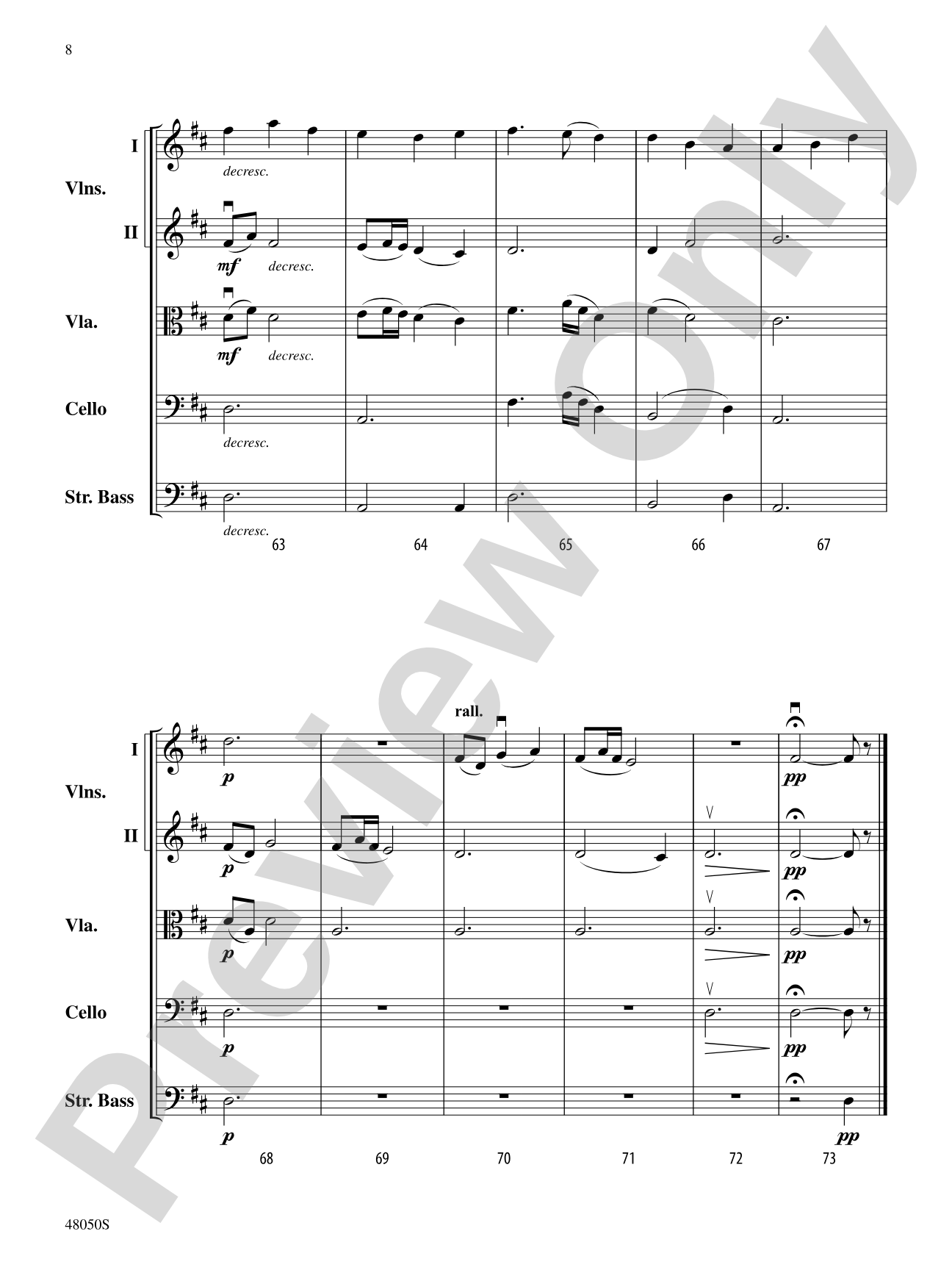 Ye Banks and Braes O' Bonnie Doon: String Orchestra Conductor Score & Parts