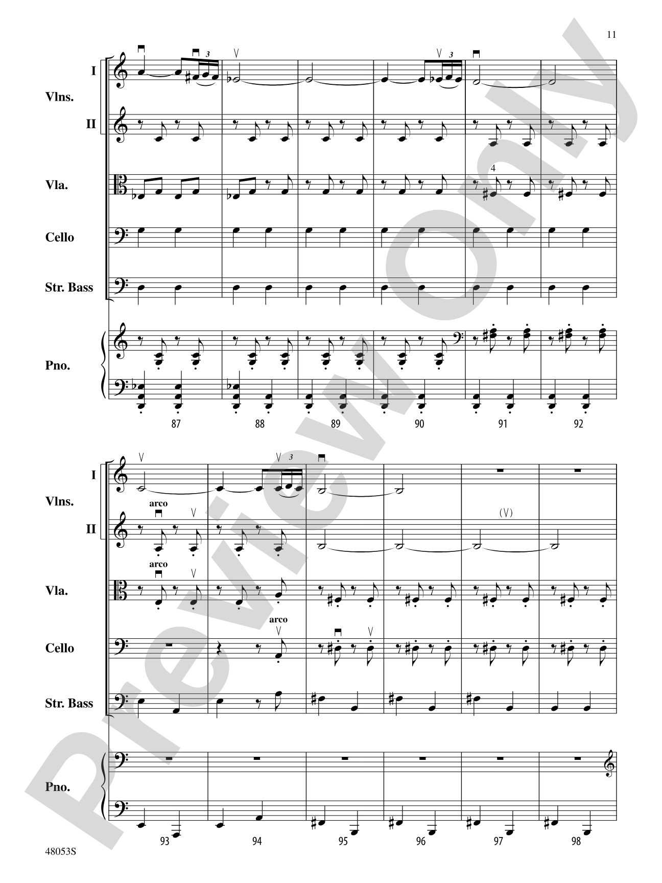 Danza Ritual del Fuego: String Orchestra Conductor Score & Parts