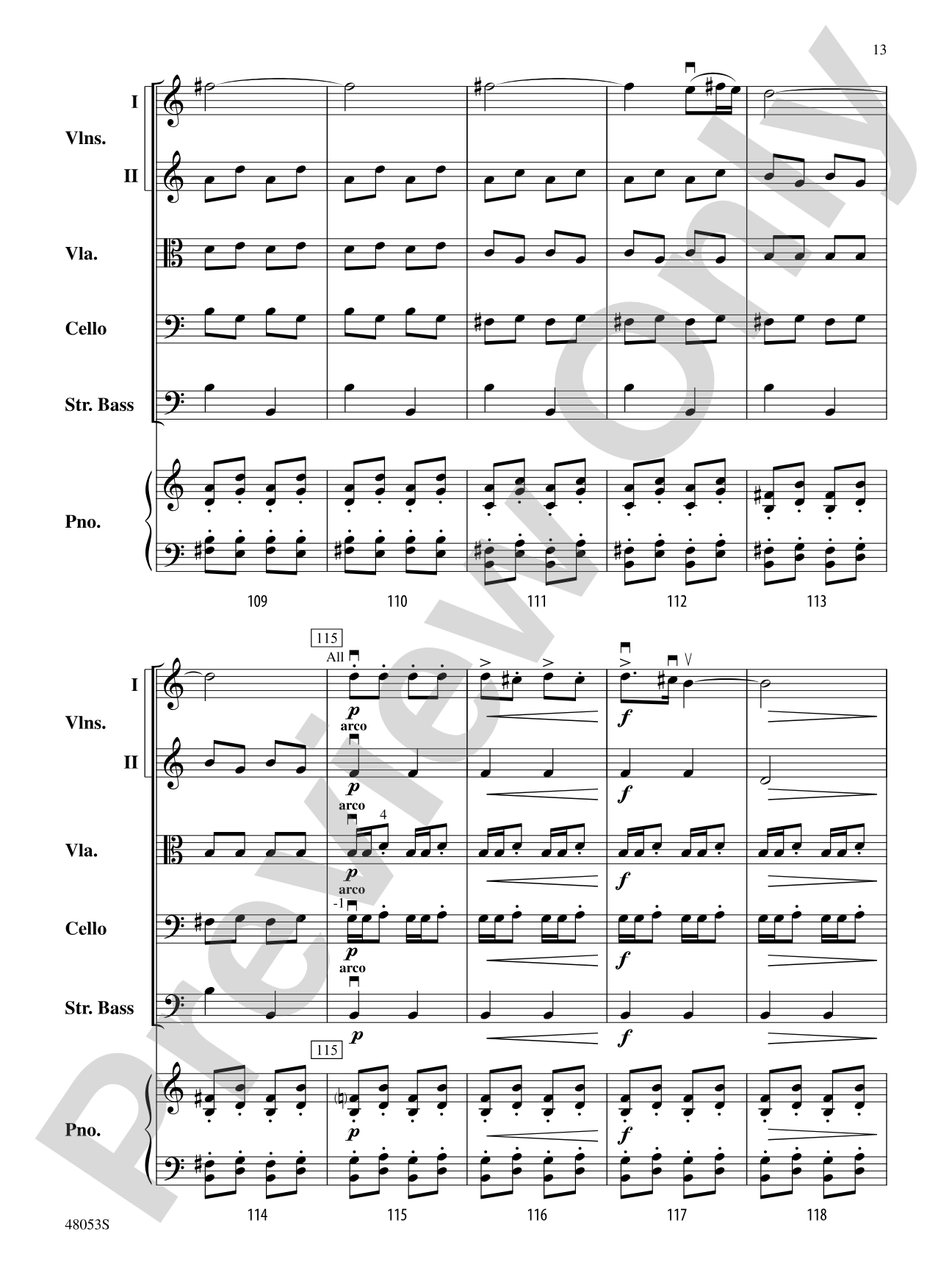 Danza Ritual del Fuego: String Orchestra Conductor Score & Parts