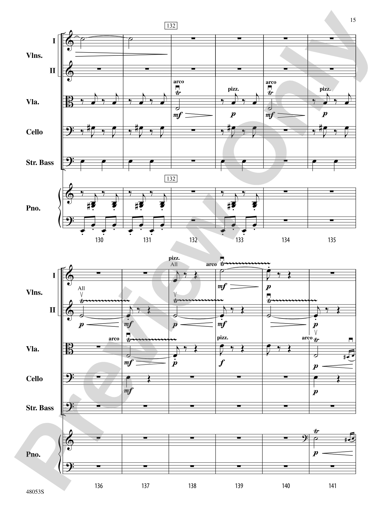 Danza Ritual del Fuego: String Orchestra Conductor Score & Parts
