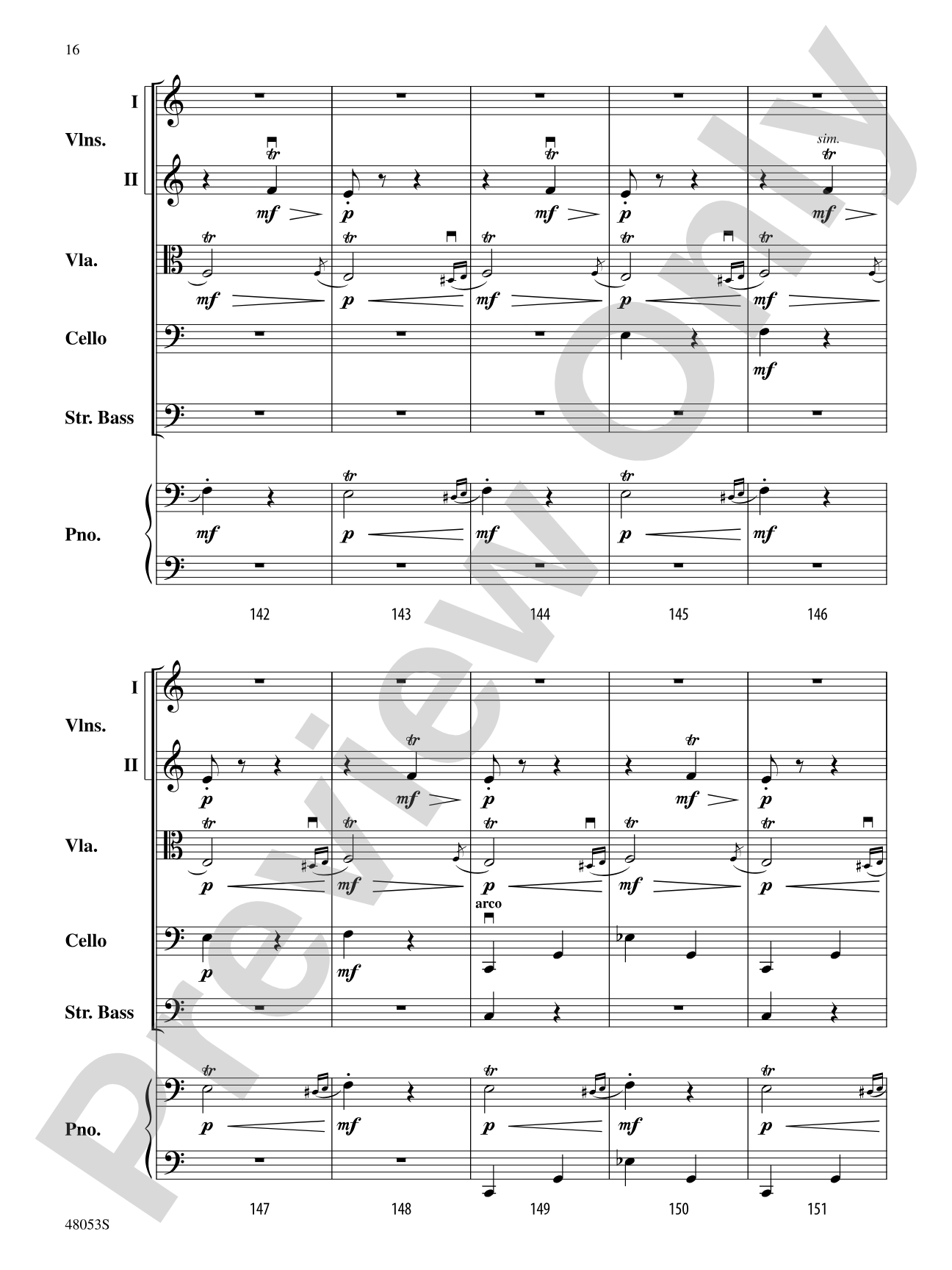 Danza Ritual del Fuego: String Orchestra Conductor Score & Parts