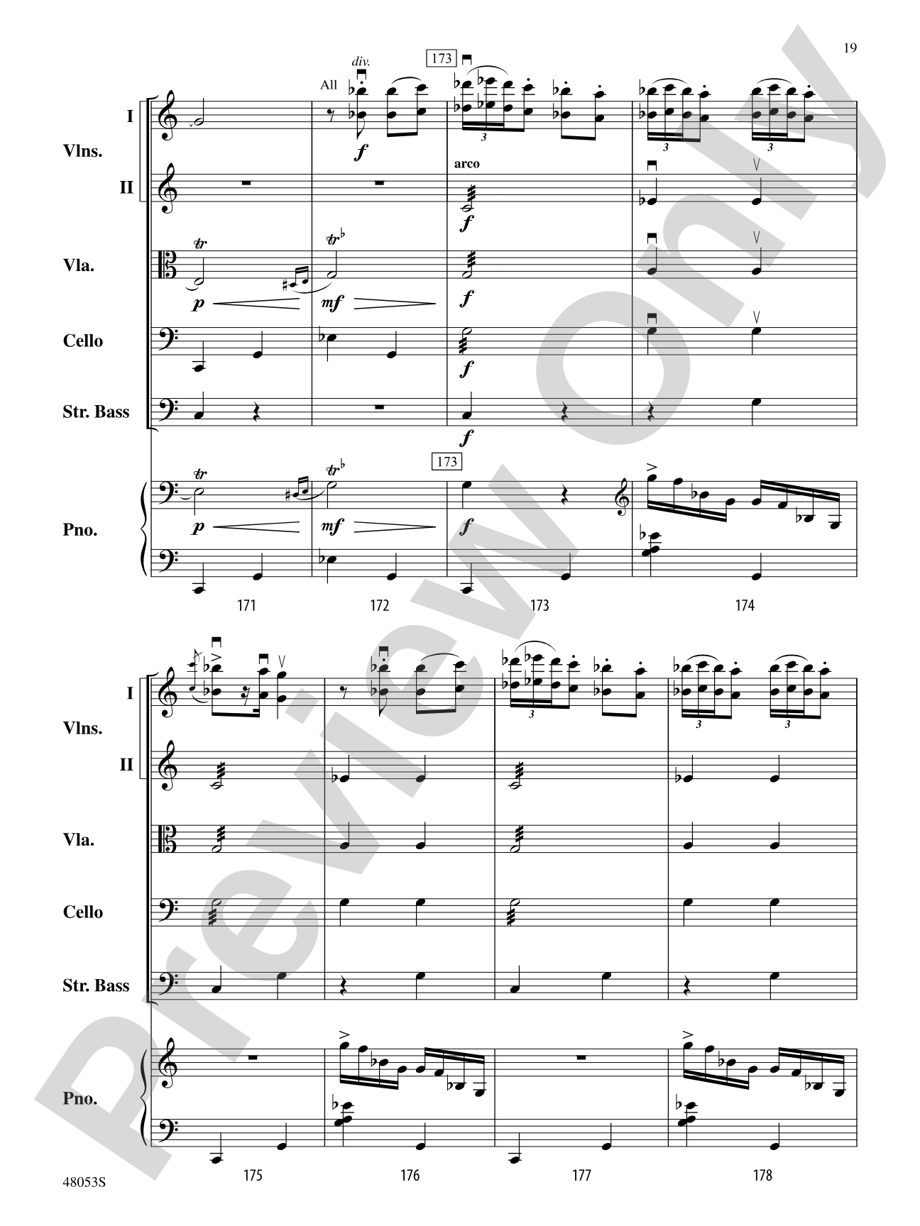 Danza Ritual del Fuego: String Orchestra Conductor Score & Parts