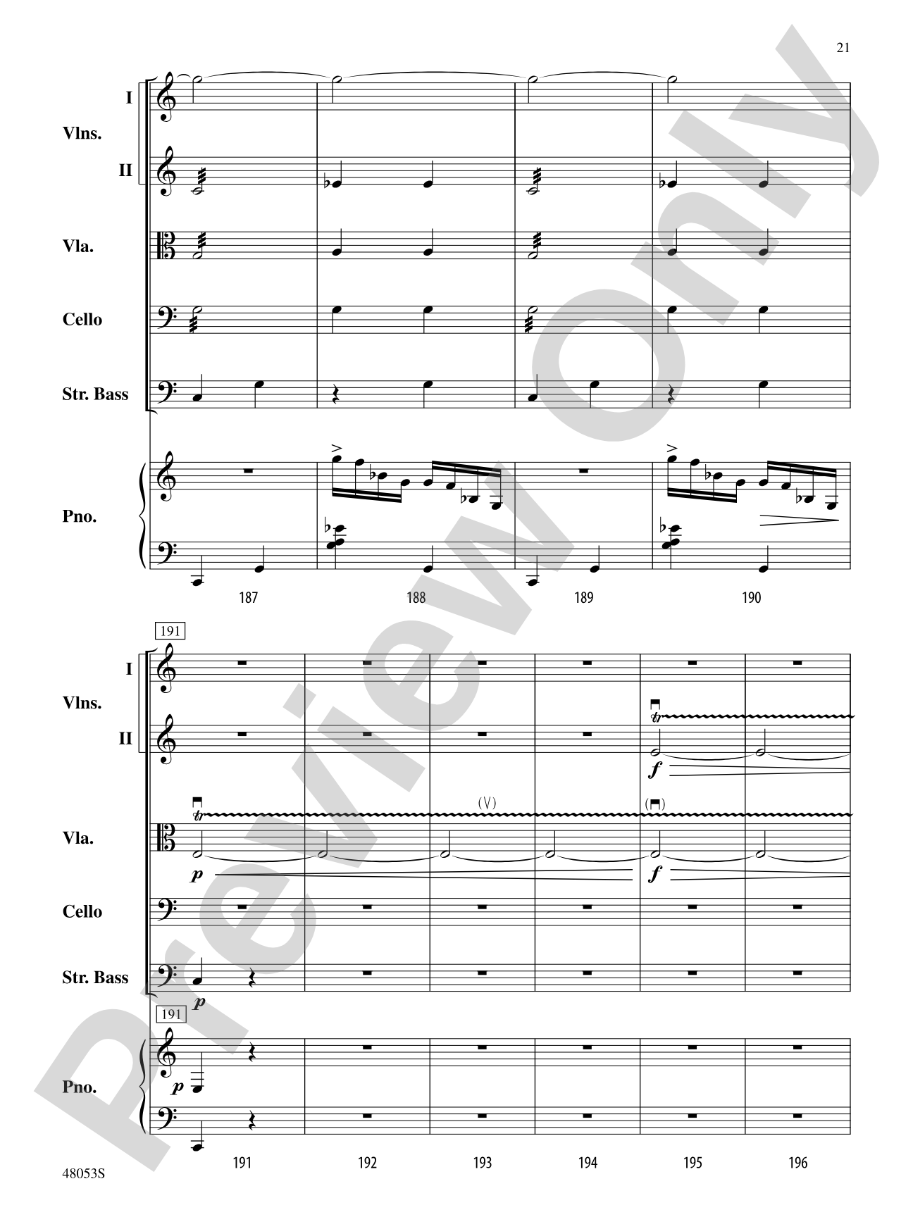 Danza Ritual del Fuego: String Orchestra Conductor Score & Parts