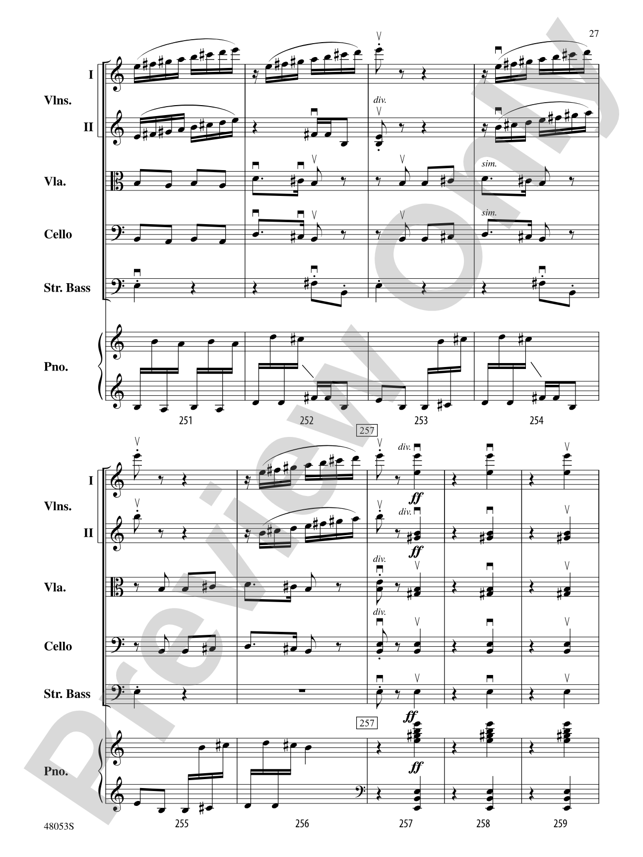 Danza Ritual del Fuego: String Orchestra Conductor Score & Parts