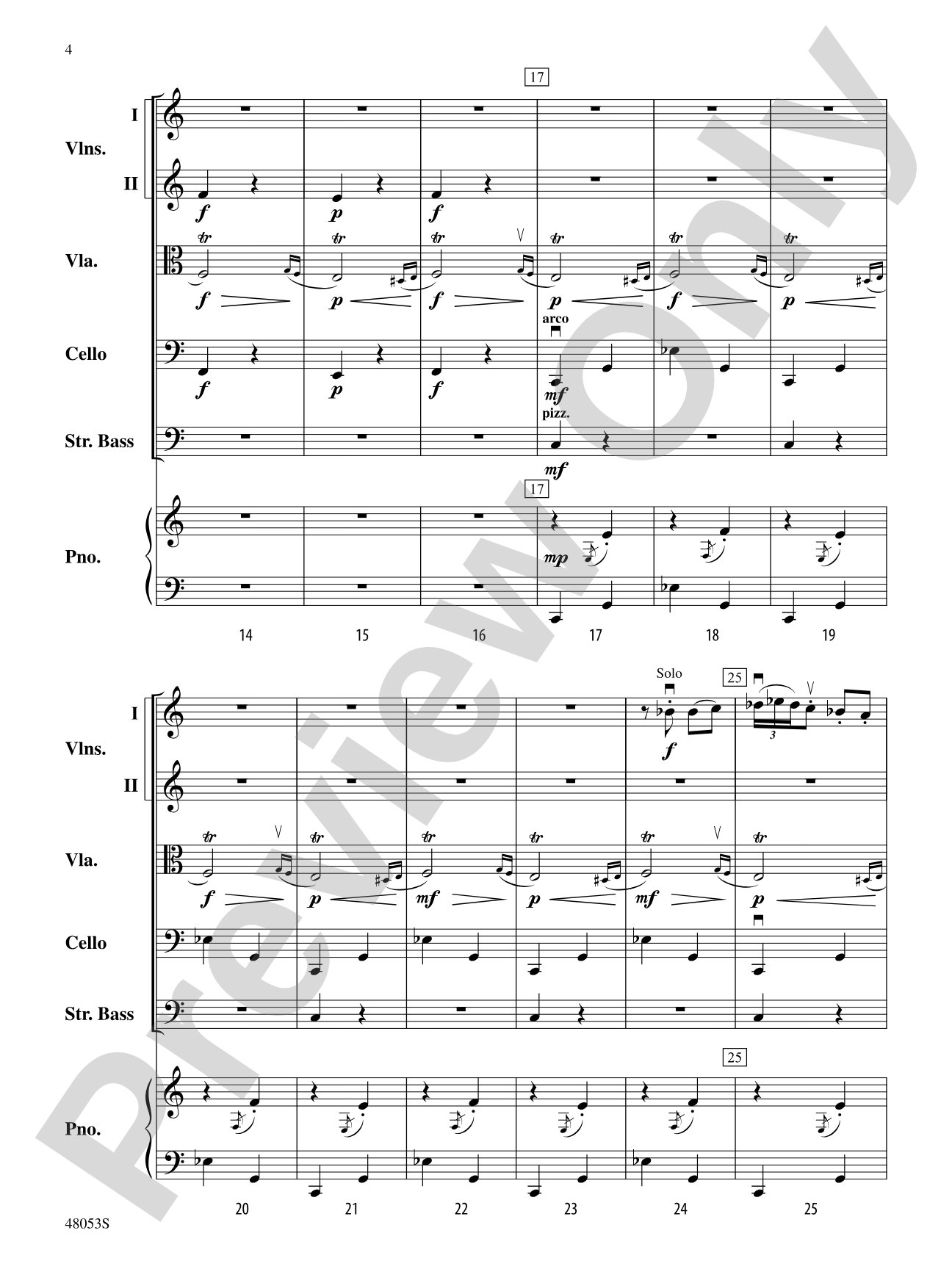 Danza Ritual del Fuego: String Orchestra Conductor Score & Parts