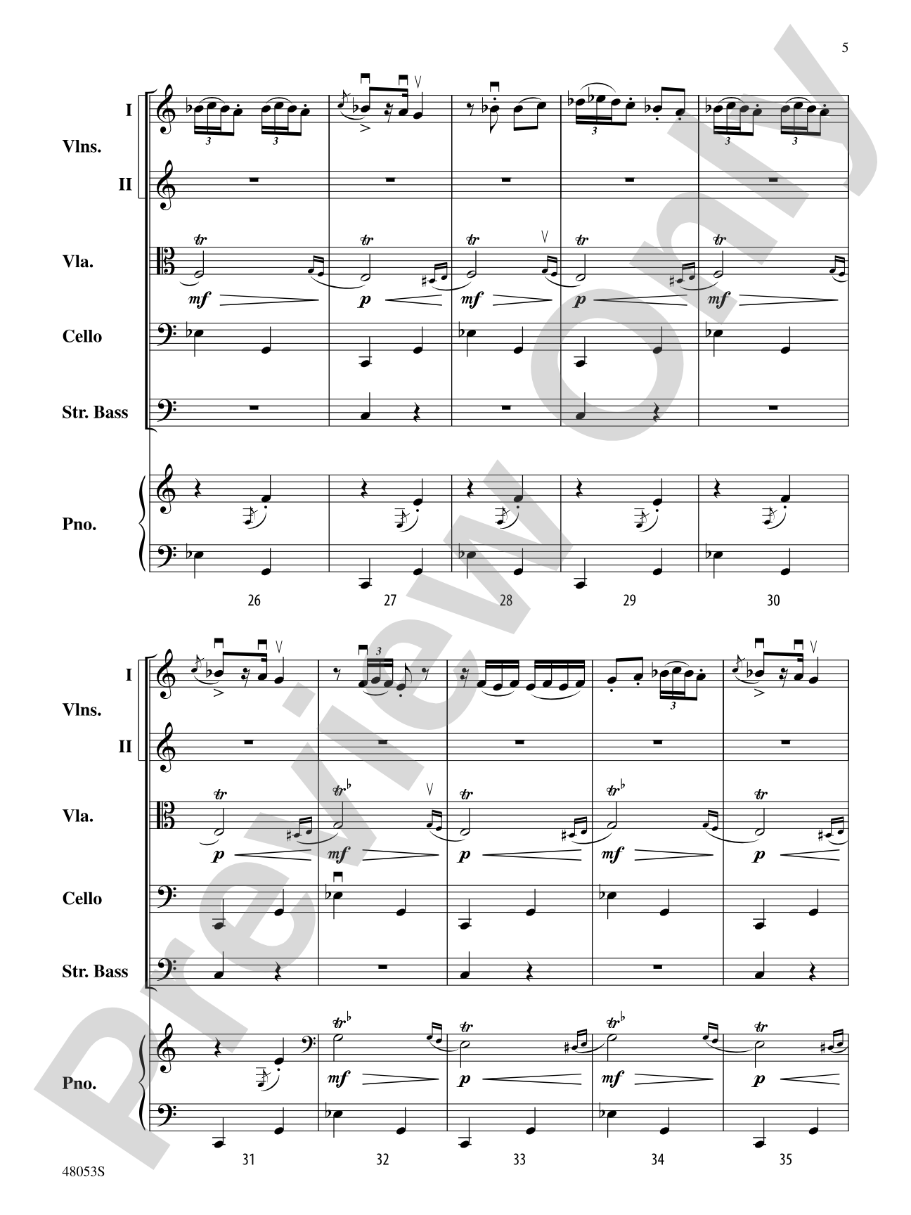 Danza Ritual del Fuego: String Orchestra Conductor Score & Parts