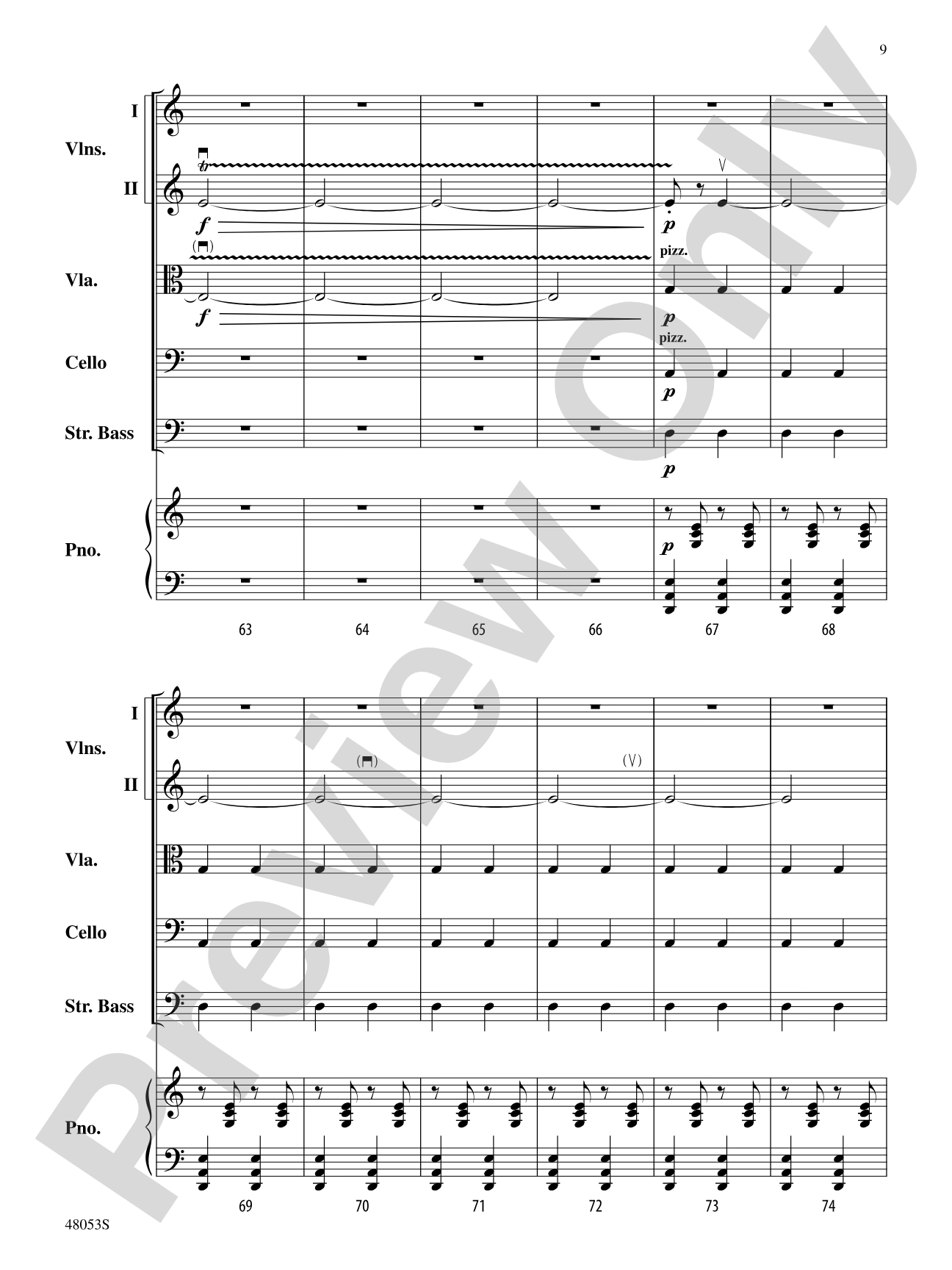 Danza Ritual del Fuego: String Orchestra Conductor Score & Parts