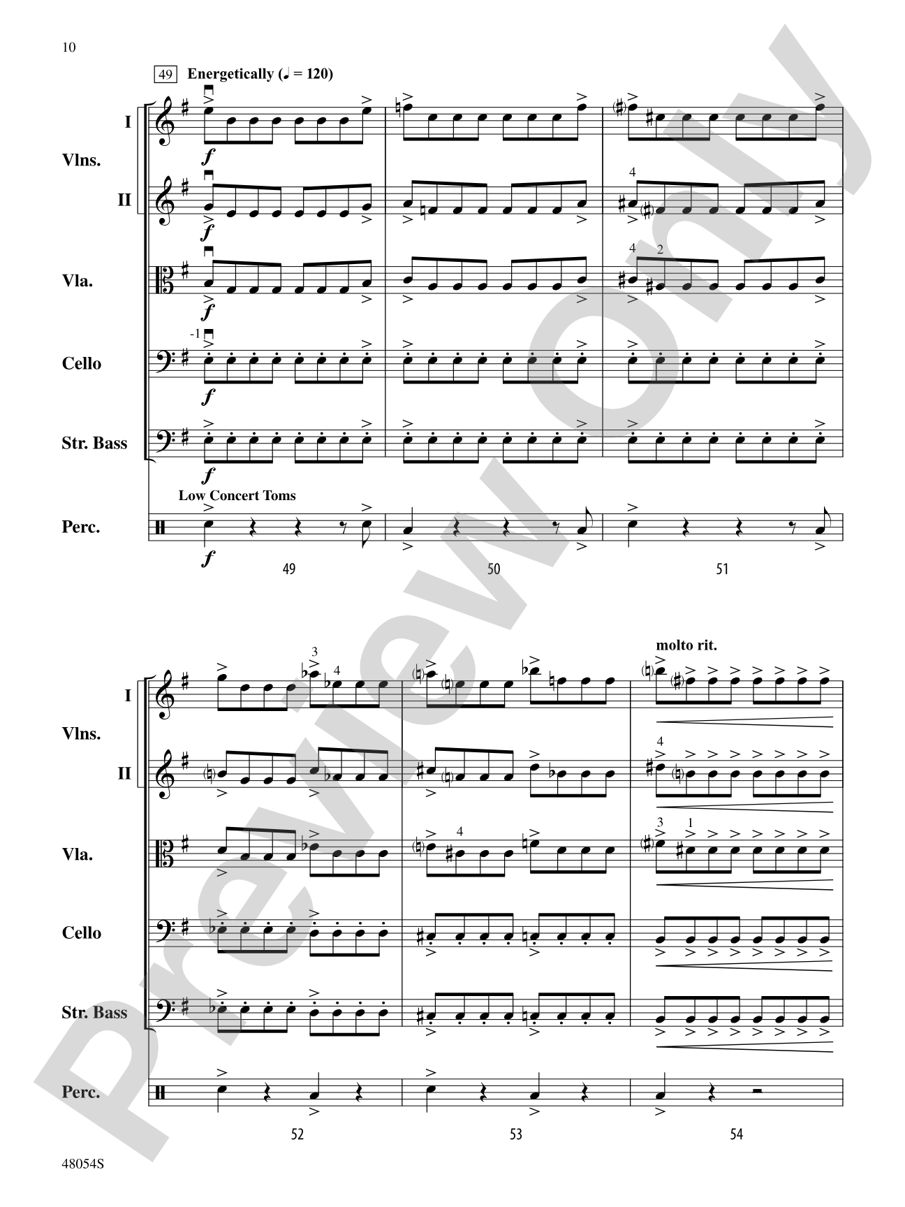 V: String Orchestra Conductor Score & Parts