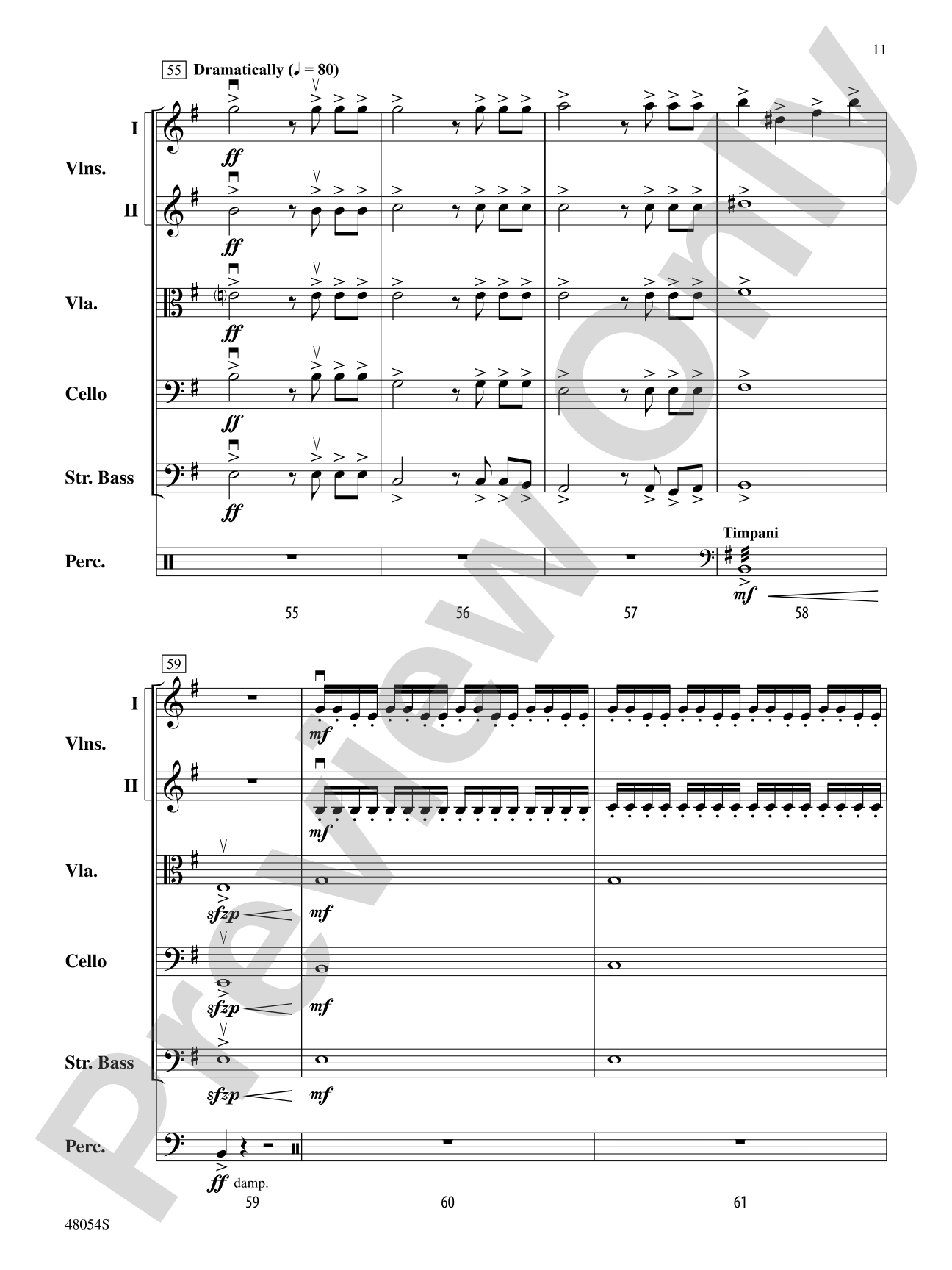 V: String Orchestra Conductor Score & Parts