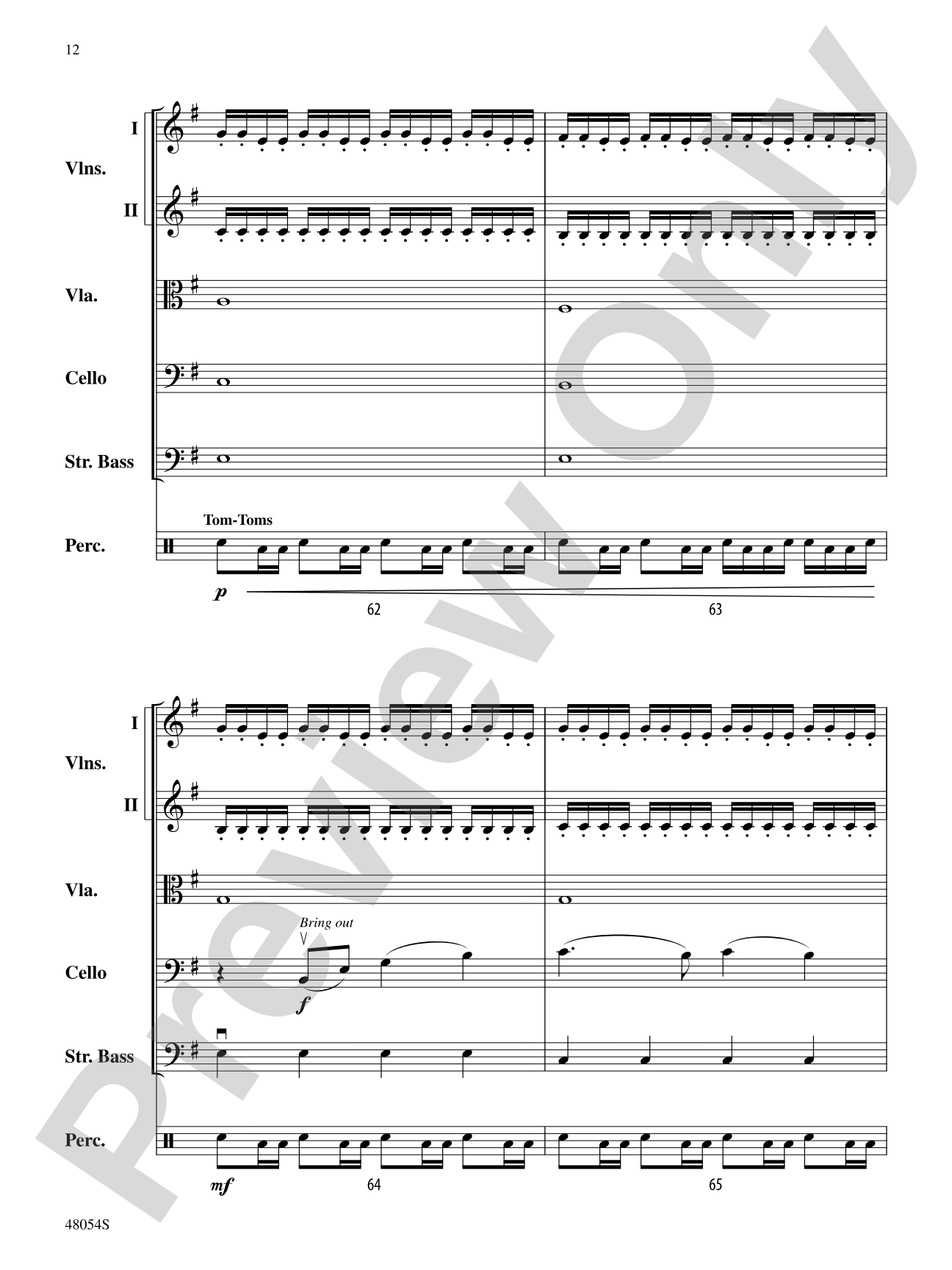 V: String Orchestra Conductor Score & Parts