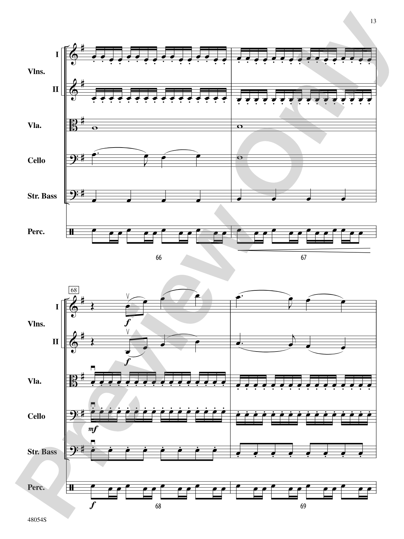 V: String Orchestra Conductor Score & Parts