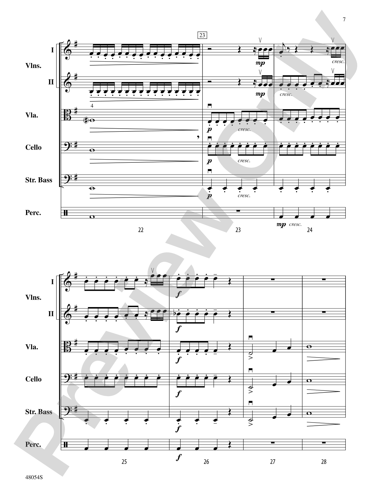 V: String Orchestra Conductor Score & Parts