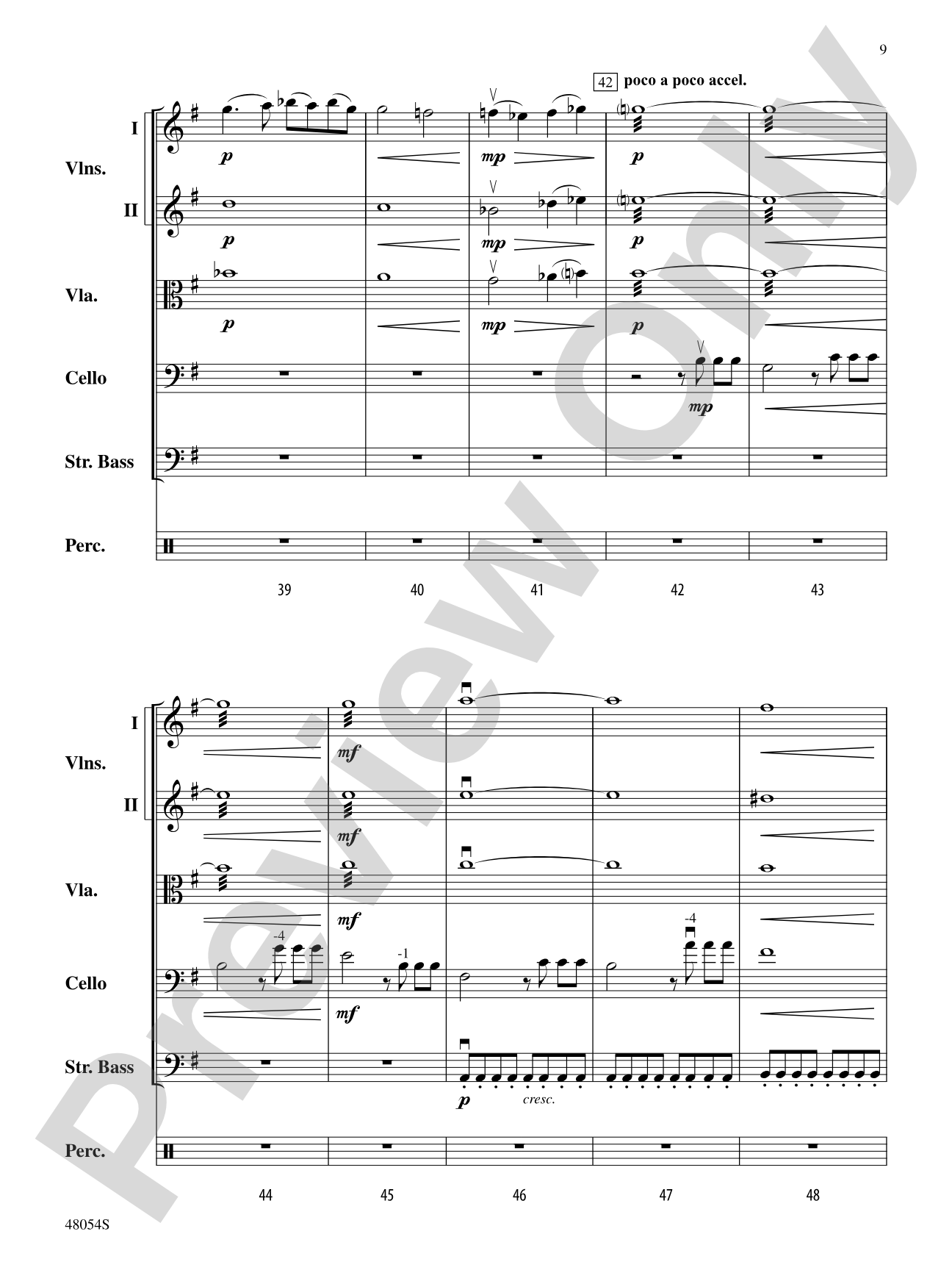 V: String Orchestra Conductor Score & Parts