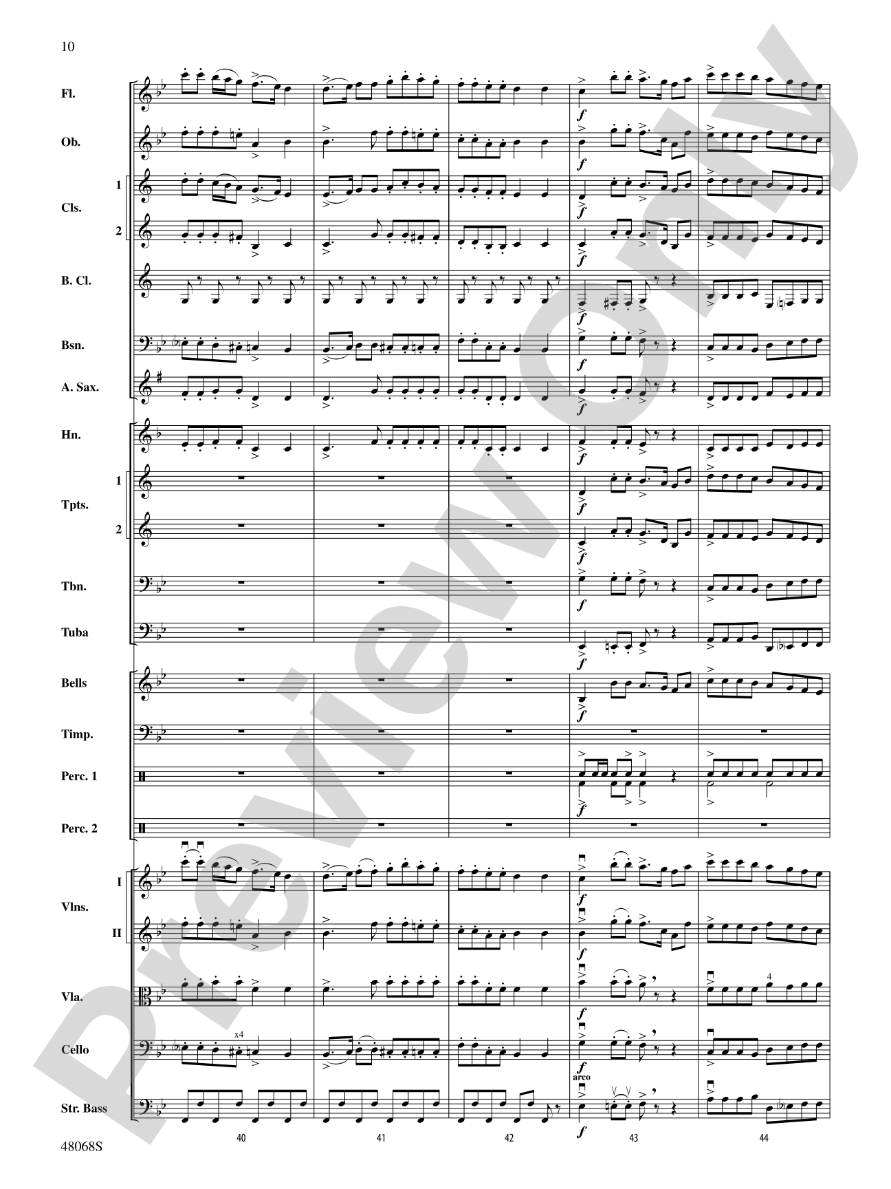 March Slav: Full Orchestra Conductor Score & Parts