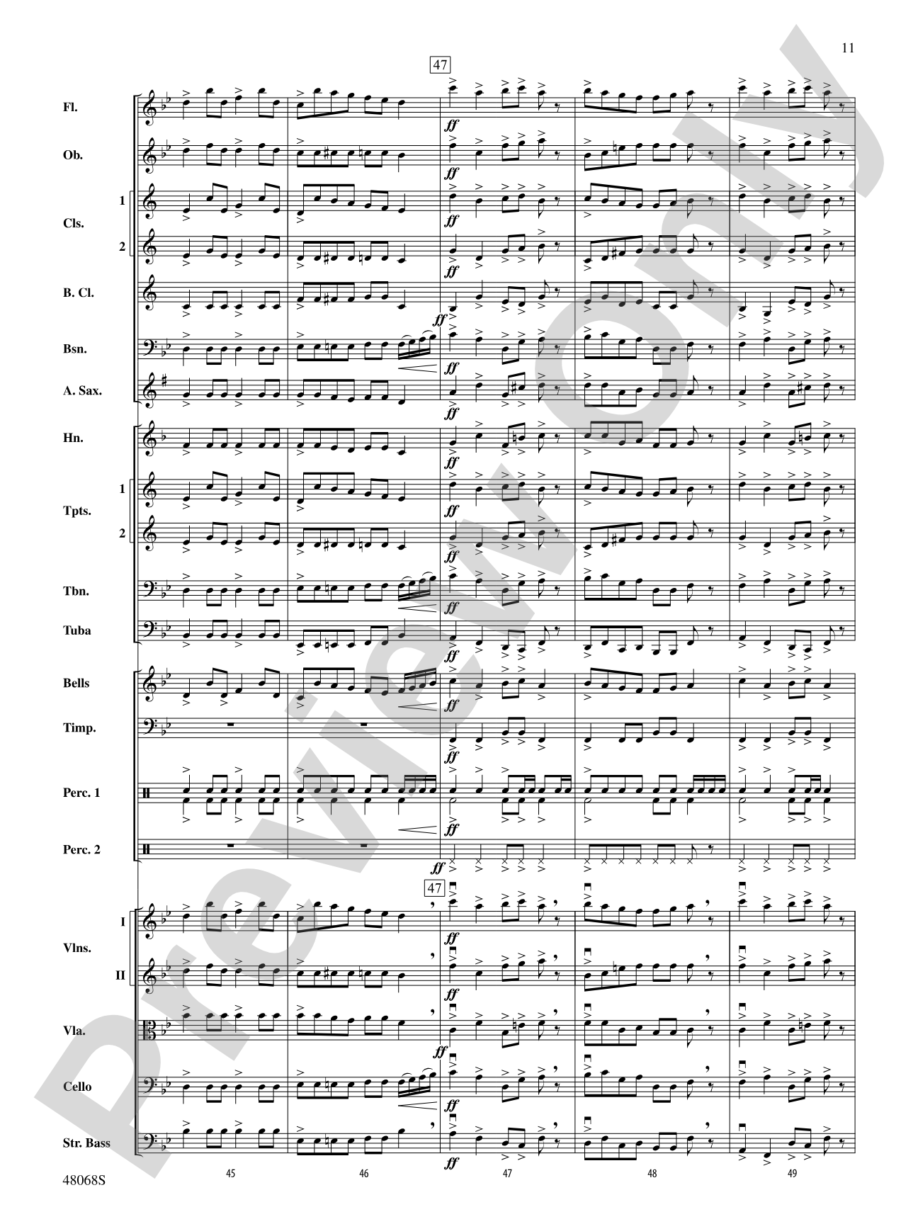 March Slav: Full Orchestra Conductor Score & Parts