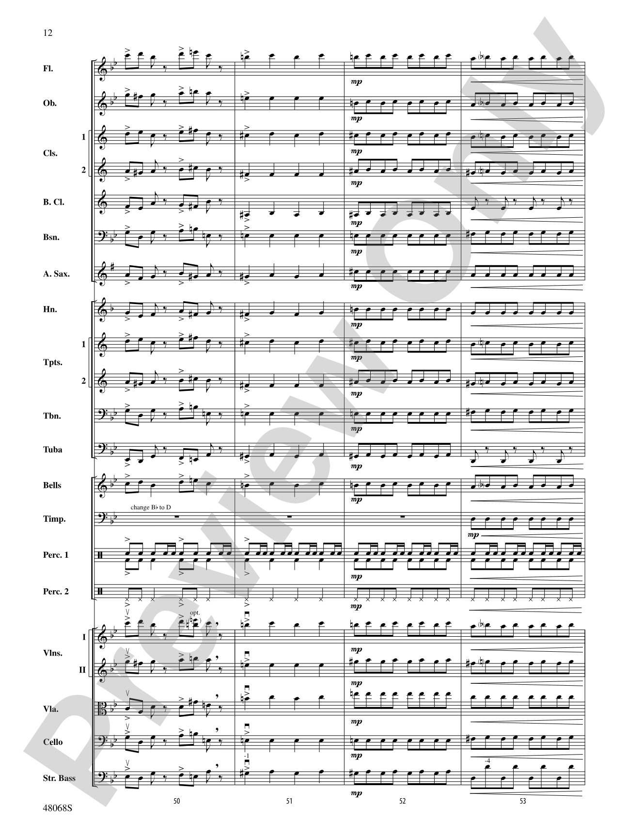 March Slav: Full Orchestra Conductor Score & Parts