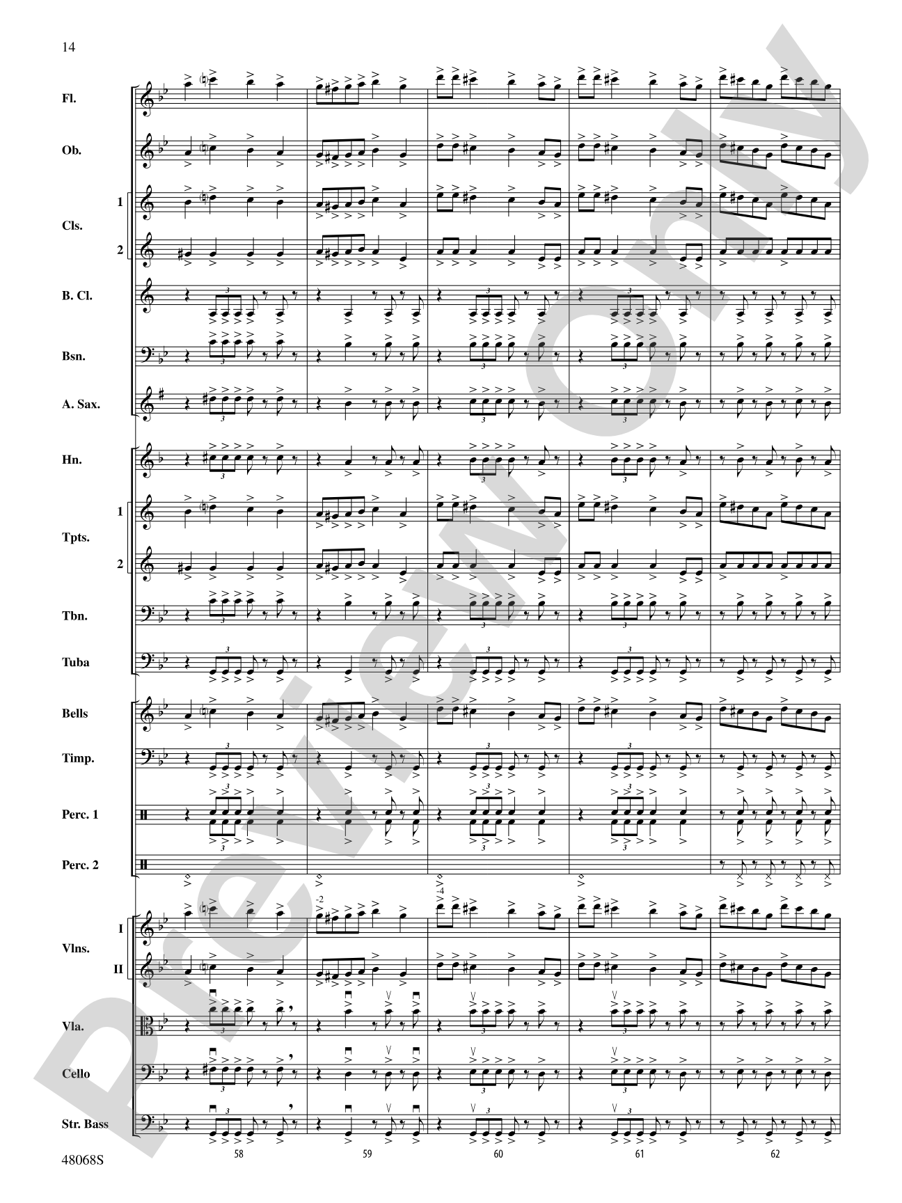 March Slav: Full Orchestra Conductor Score & Parts