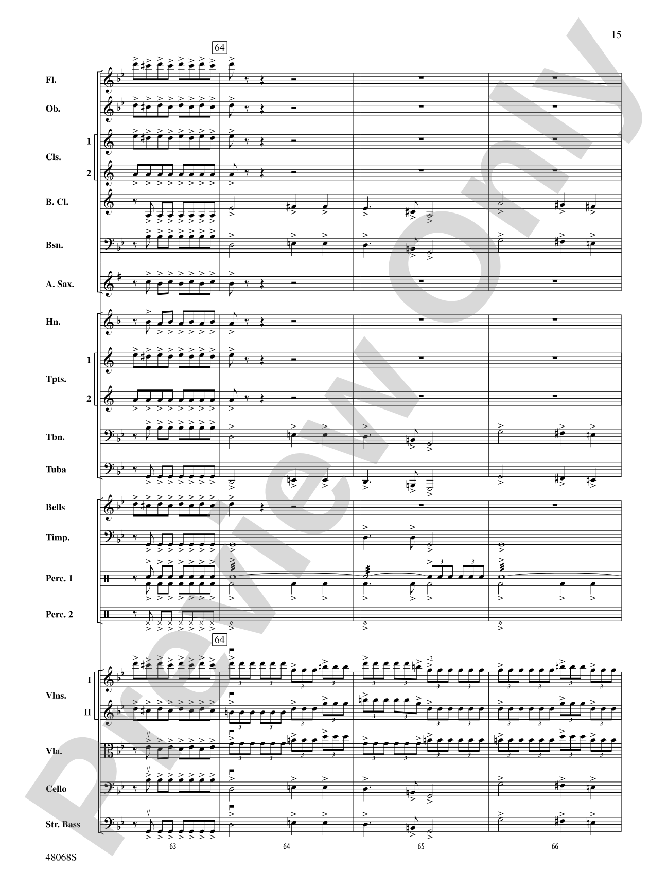March Slav: Full Orchestra Conductor Score & Parts