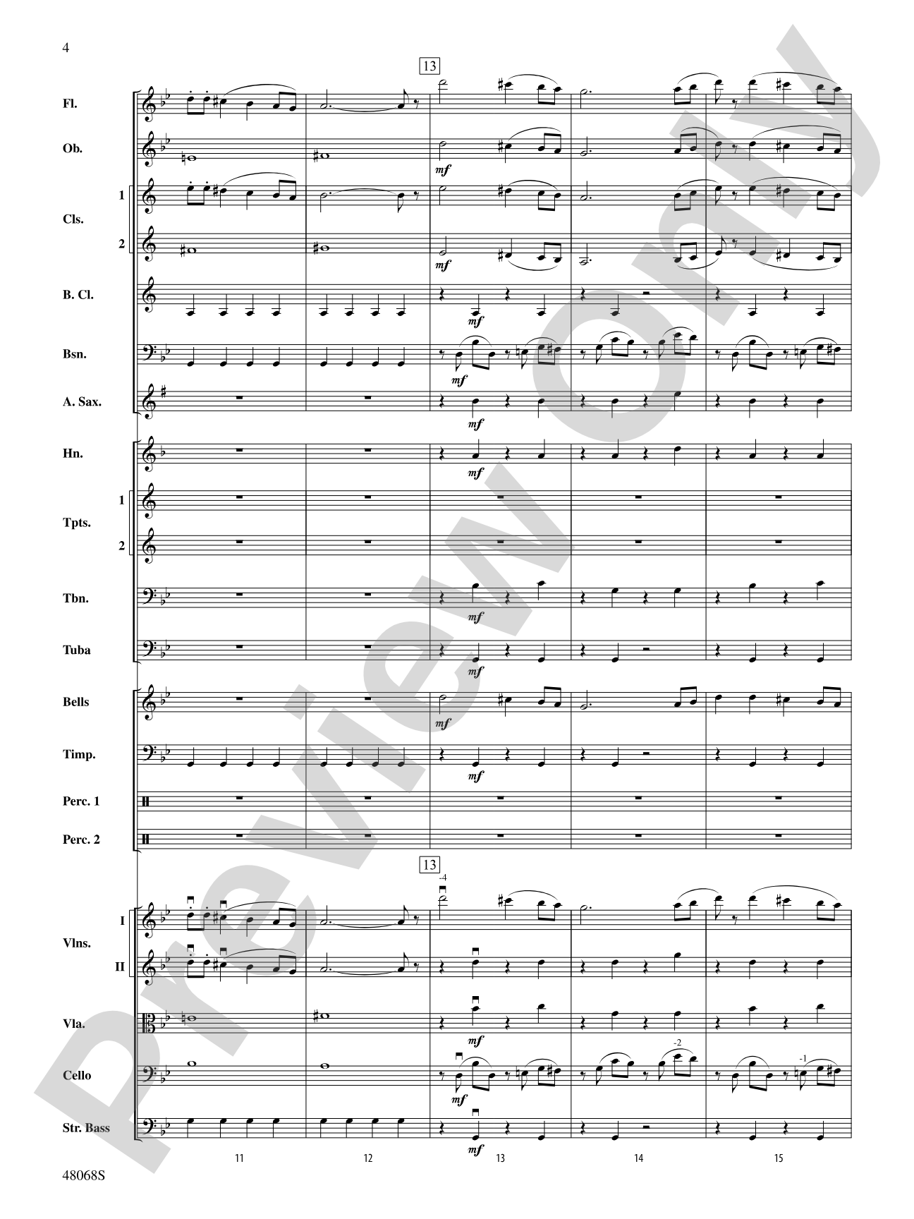 March Slav: Full Orchestra Conductor Score & Parts