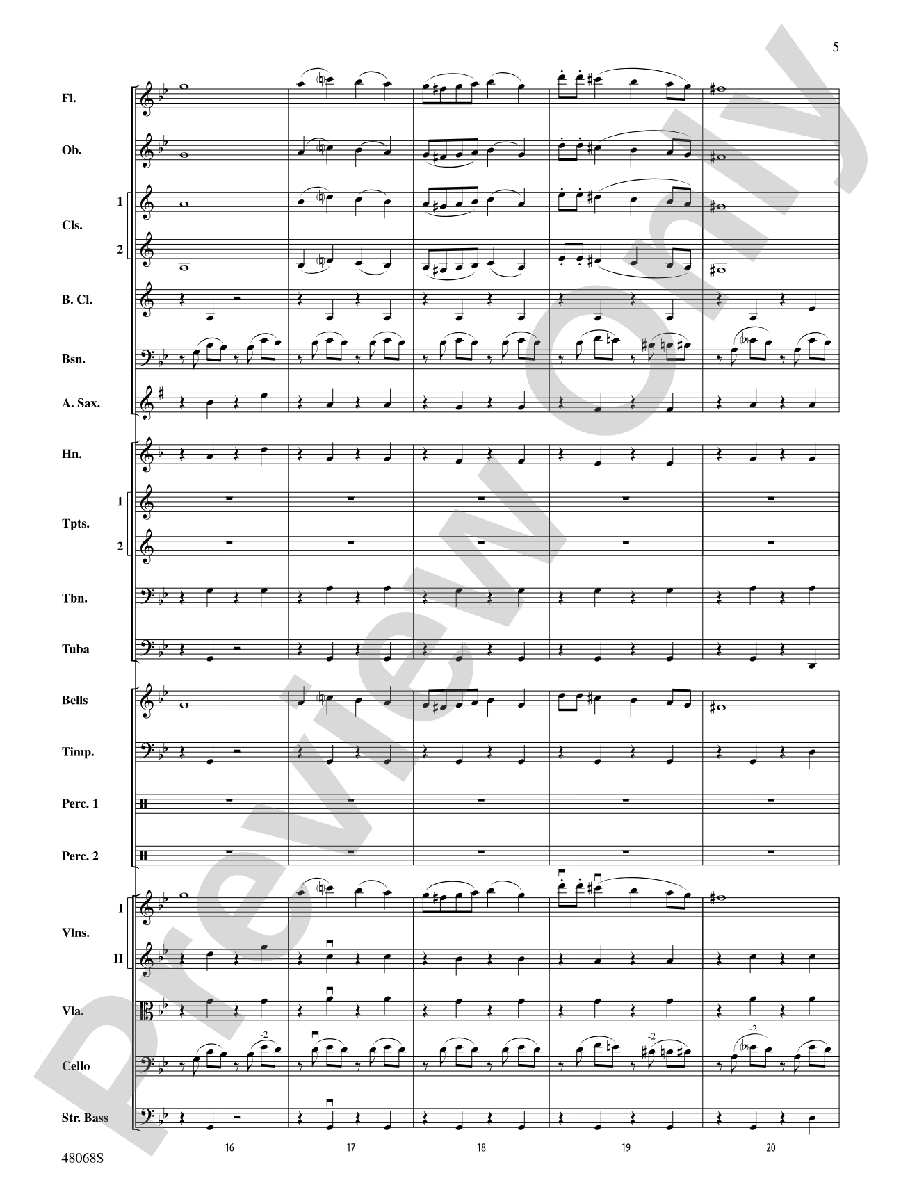 March Slav: Full Orchestra Conductor Score & Parts