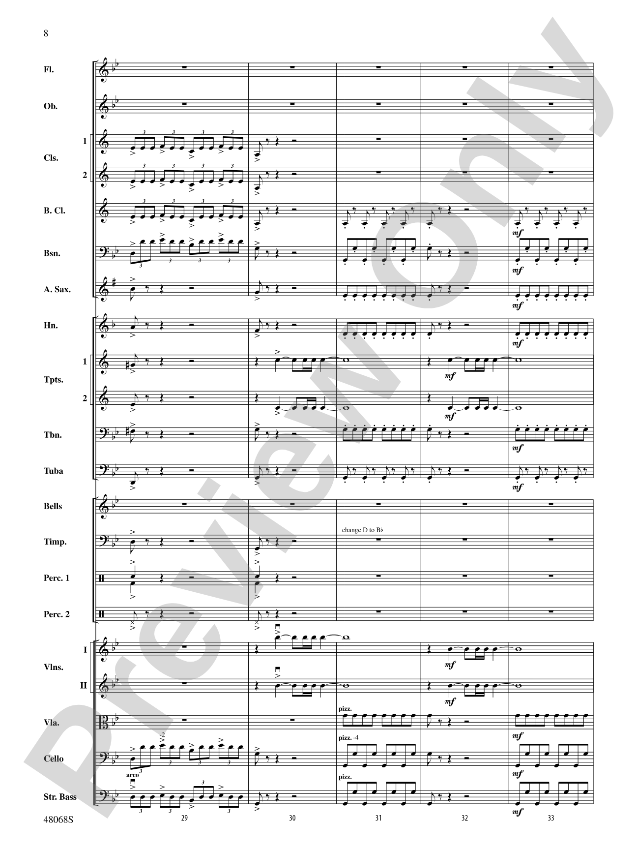 March Slav: Full Orchestra Conductor Score & Parts