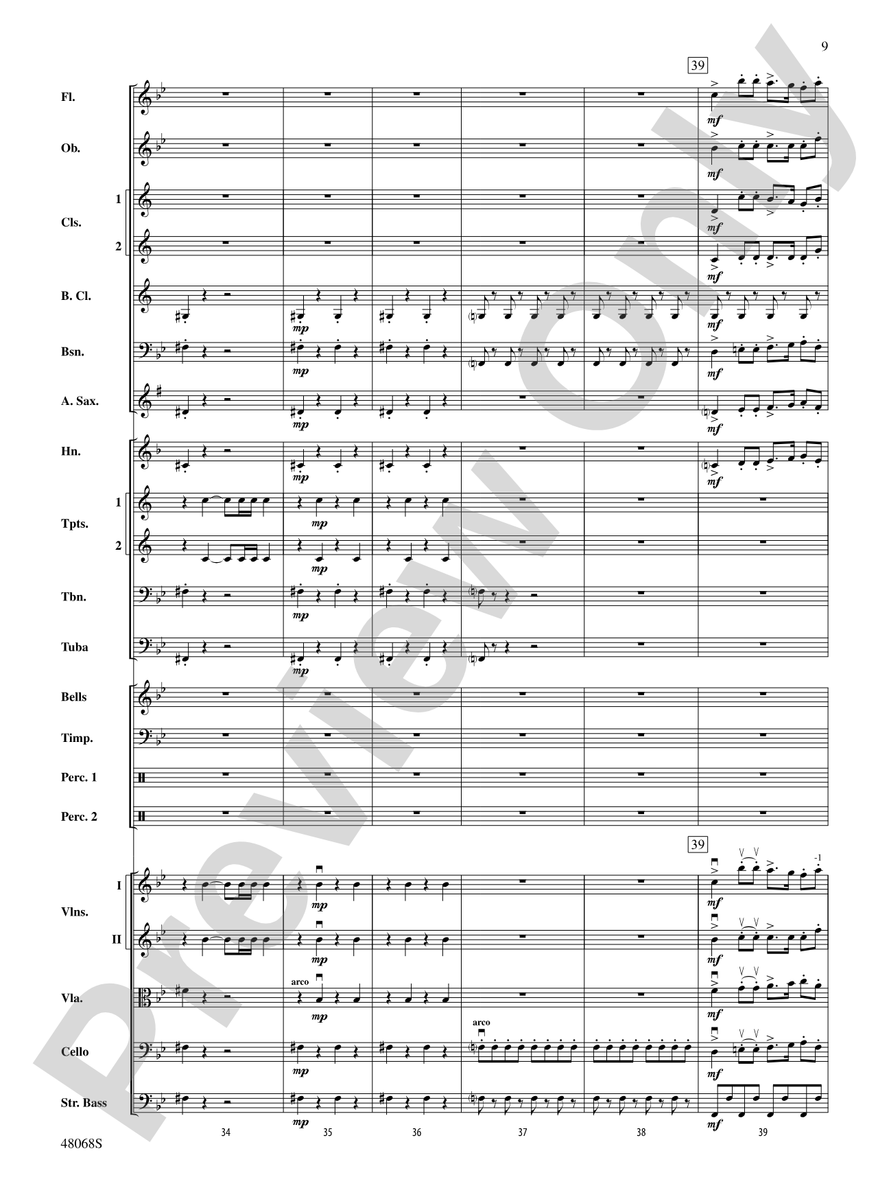 March Slav: Full Orchestra Conductor Score & Parts