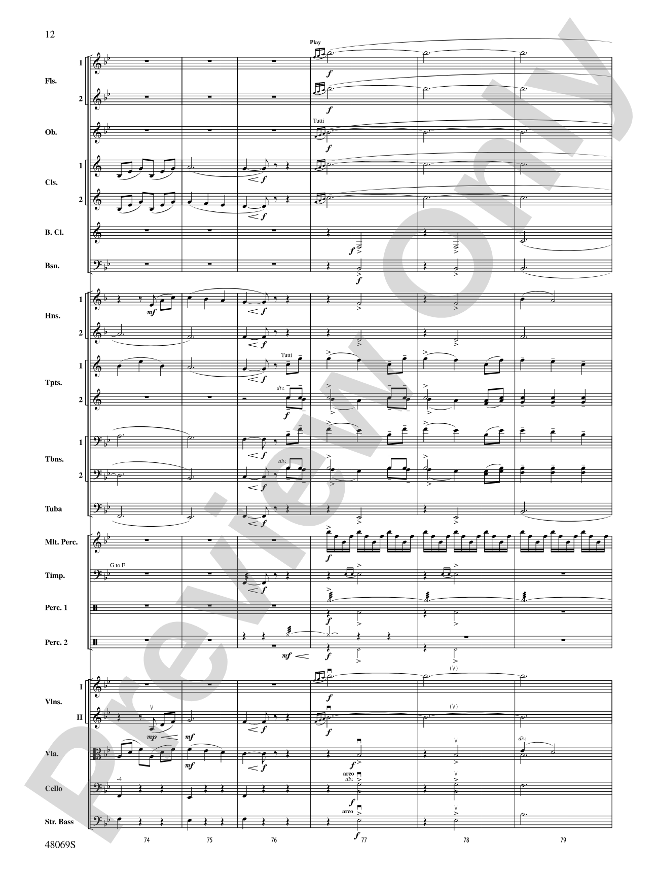 Nostalgia: Full Orchestra Conductor Score & Parts