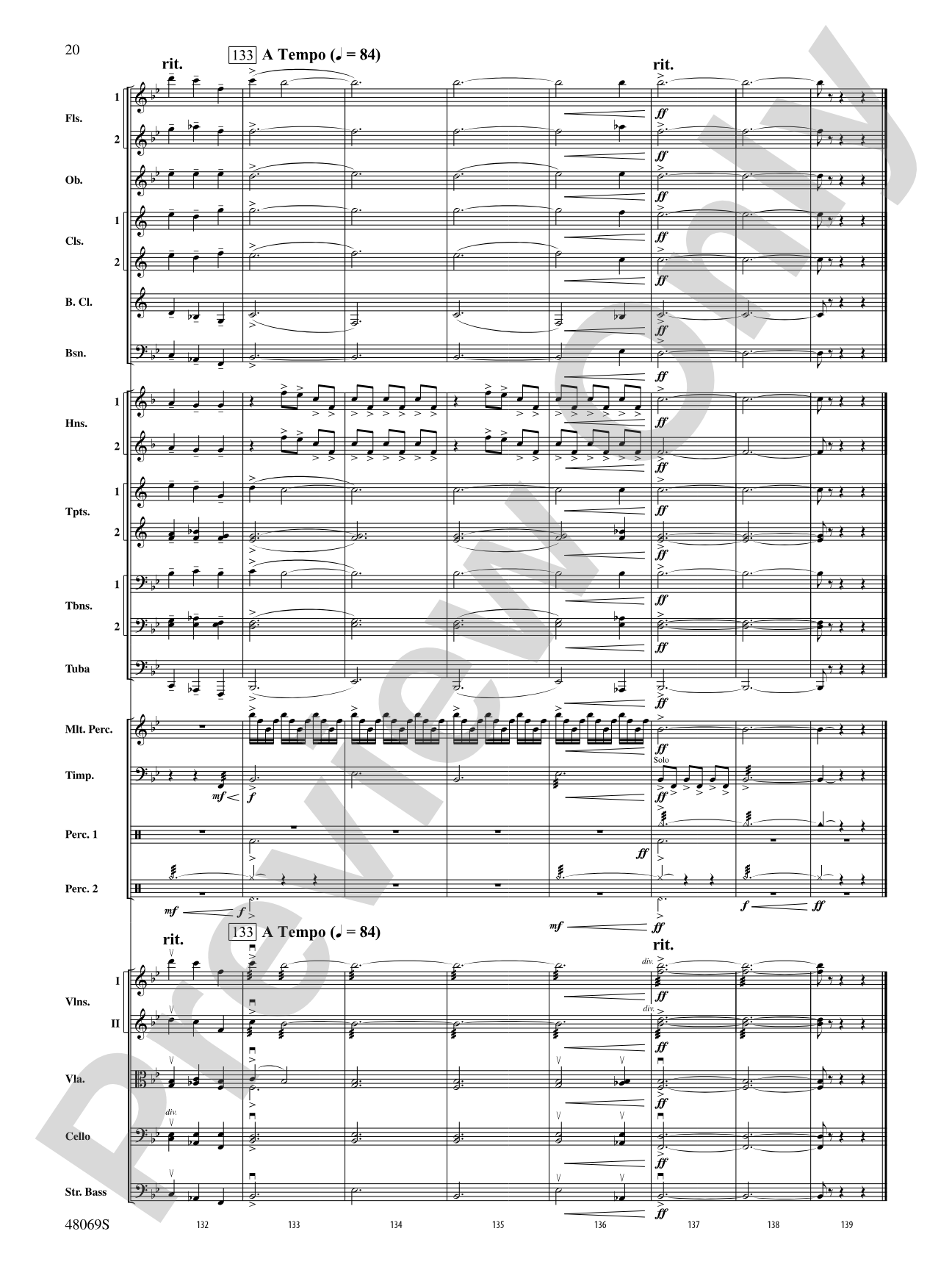 Nostalgia: Full Orchestra Conductor Score & Parts